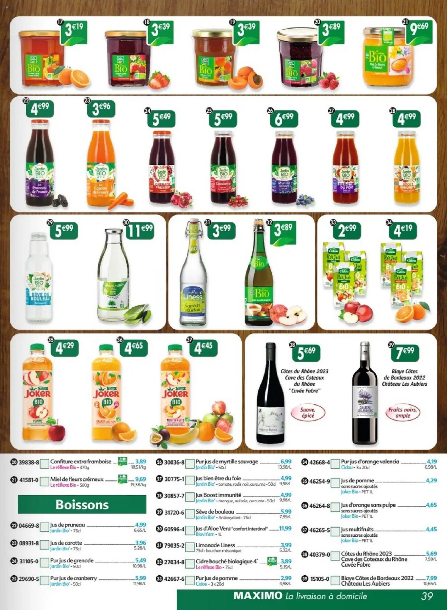 Maximo catalogue à partir du 23/01/2026 Catalogue epicerie