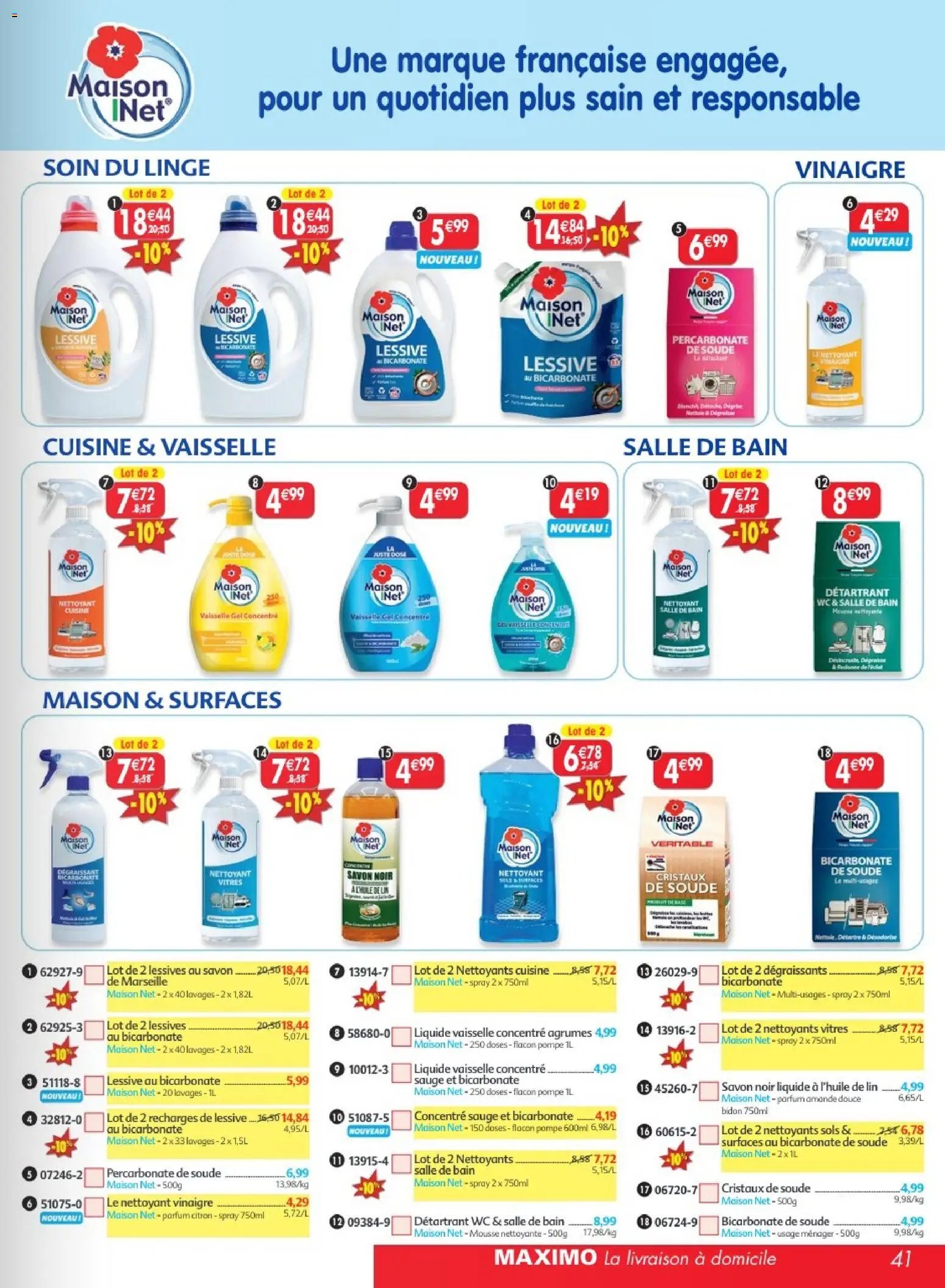 Maximo catalogue à partir du 23/01/2026 Catalogue epicerie