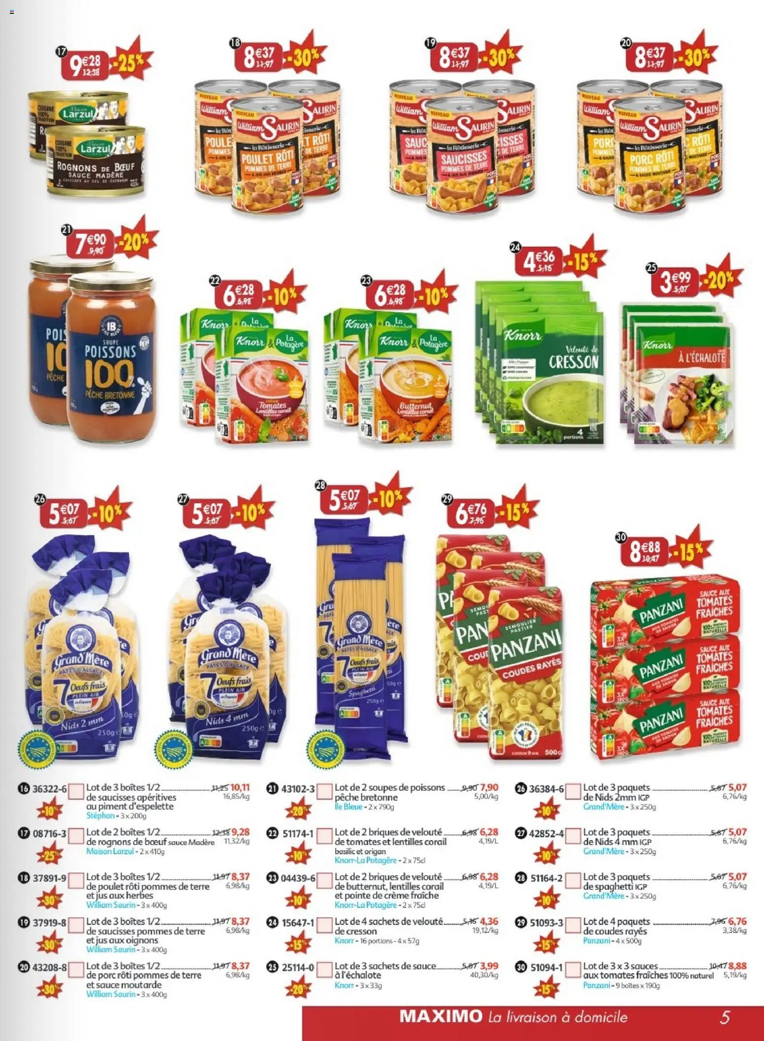 Maximo catalogue à partir du 23/01/2026 Catalogue epicerie