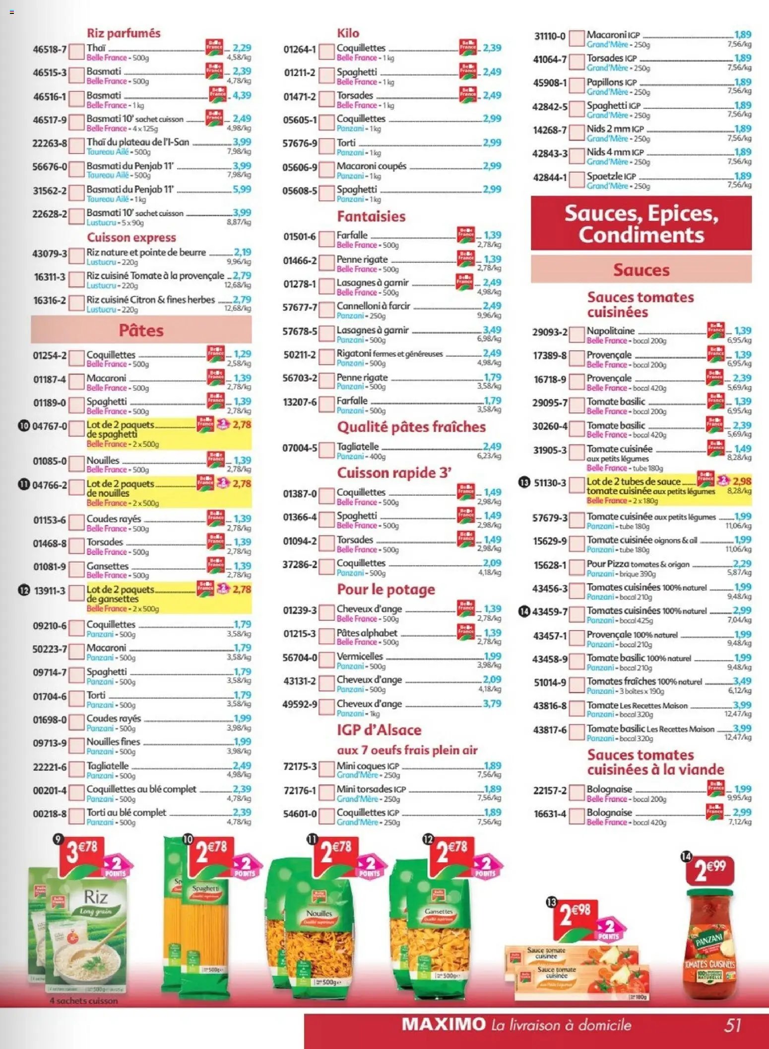 Maximo catalogue à partir du 23/01/2026 Catalogue epicerie