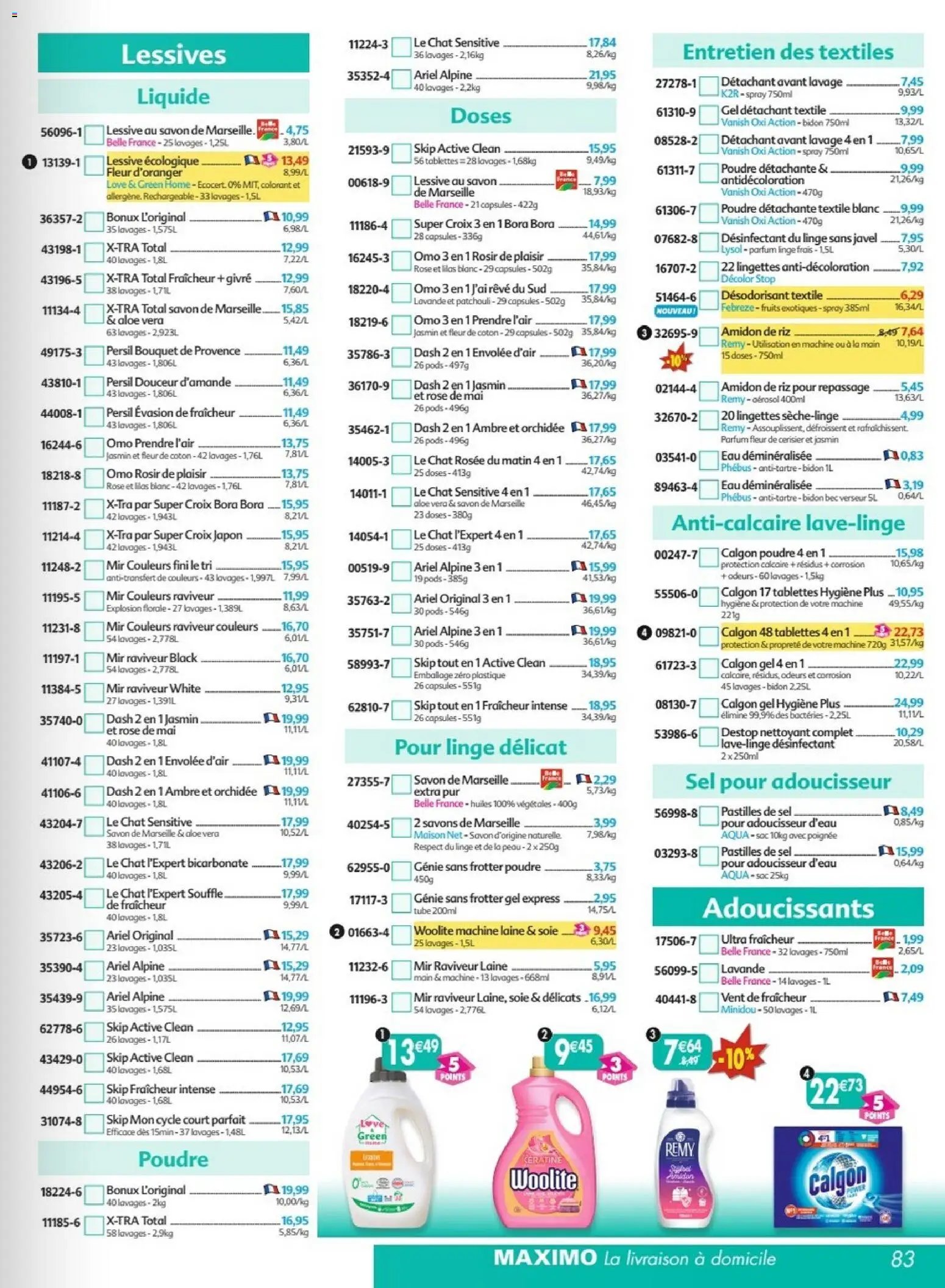 Maximo catalogue à partir du 23/01/2026 Catalogue epicerie