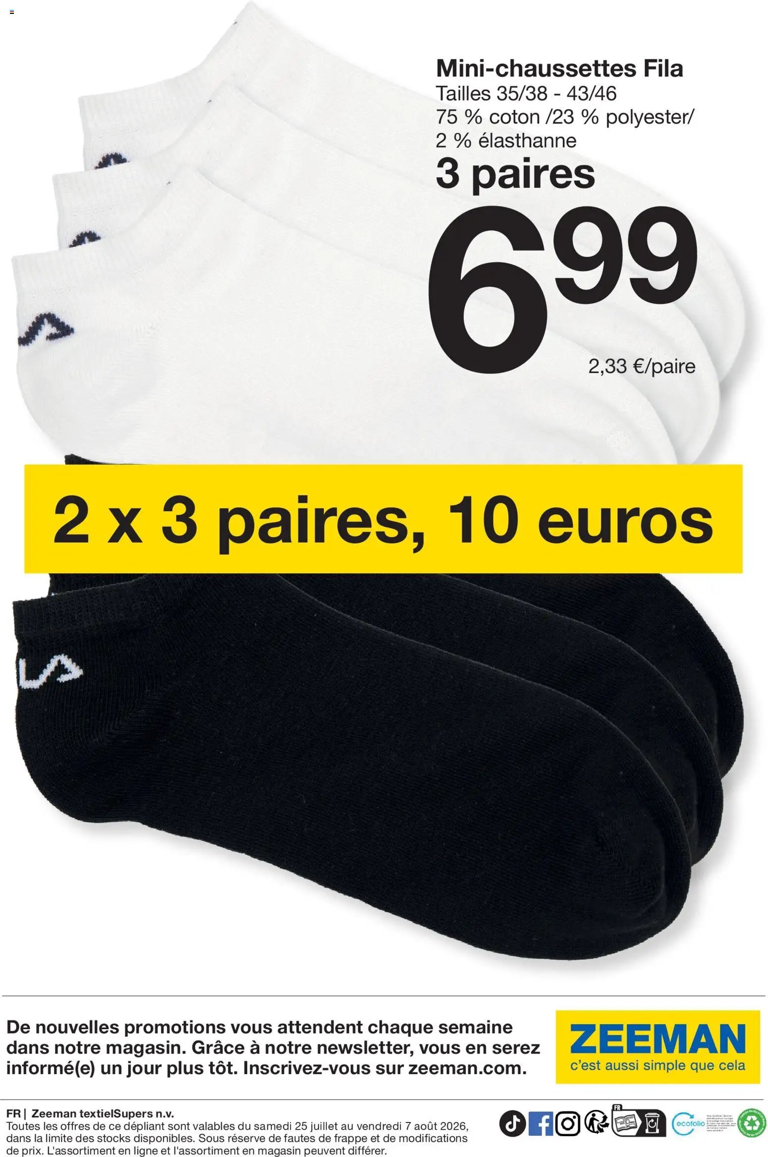 Zeeman catalogue à partir du 25/07/2026 Zeeman catalogue
