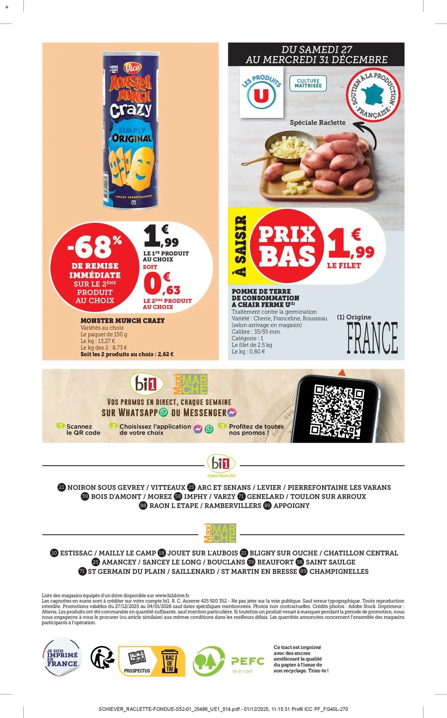 bi1 catalogue à partir du 26/12/2025 Catalogue