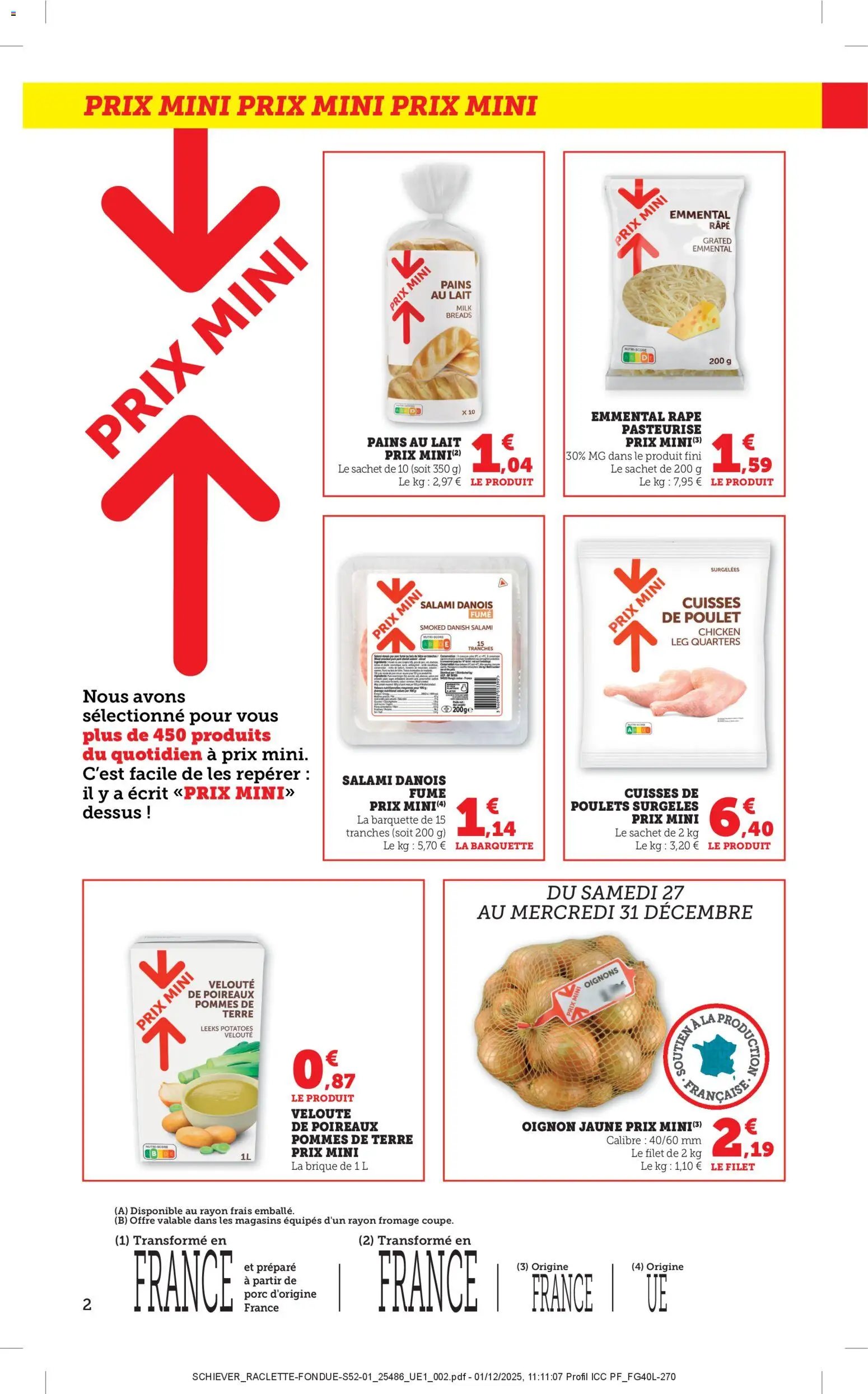 bi1 catalogue à partir du 26/12/2025 Catalogue