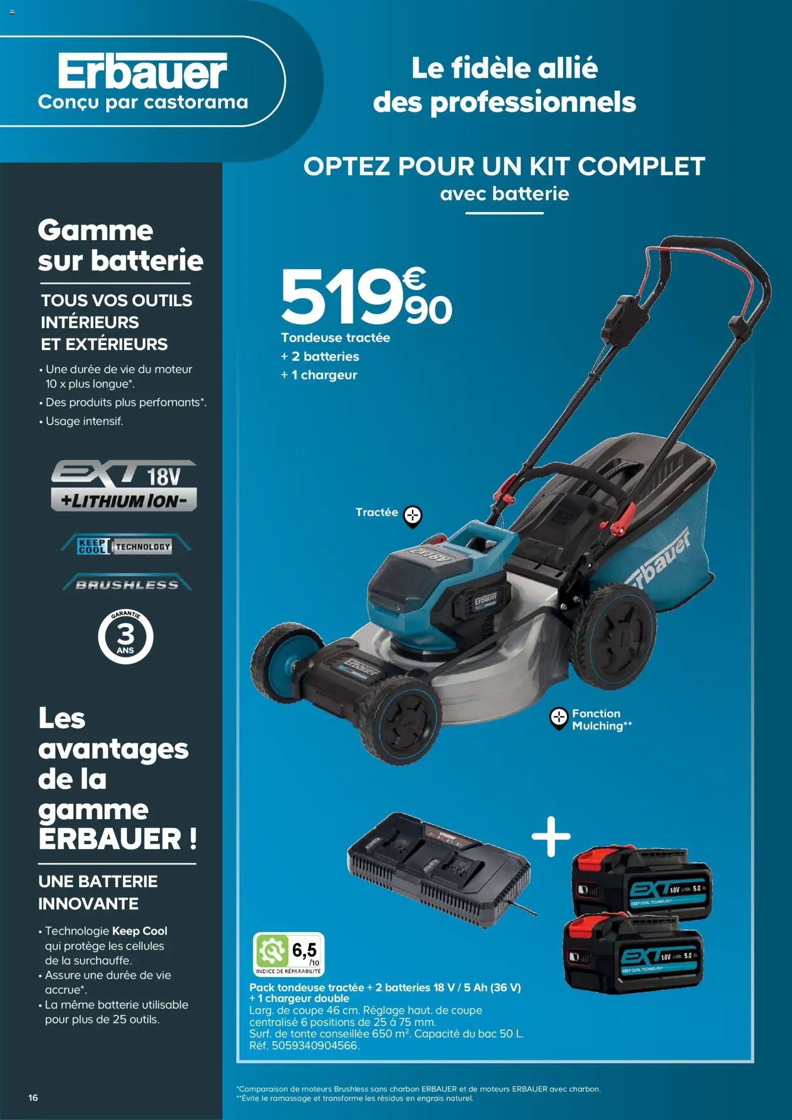 Castorama catalogue à partir du 26/02/2026 Outils motorisés de jardin et nettoyeurs haute pression