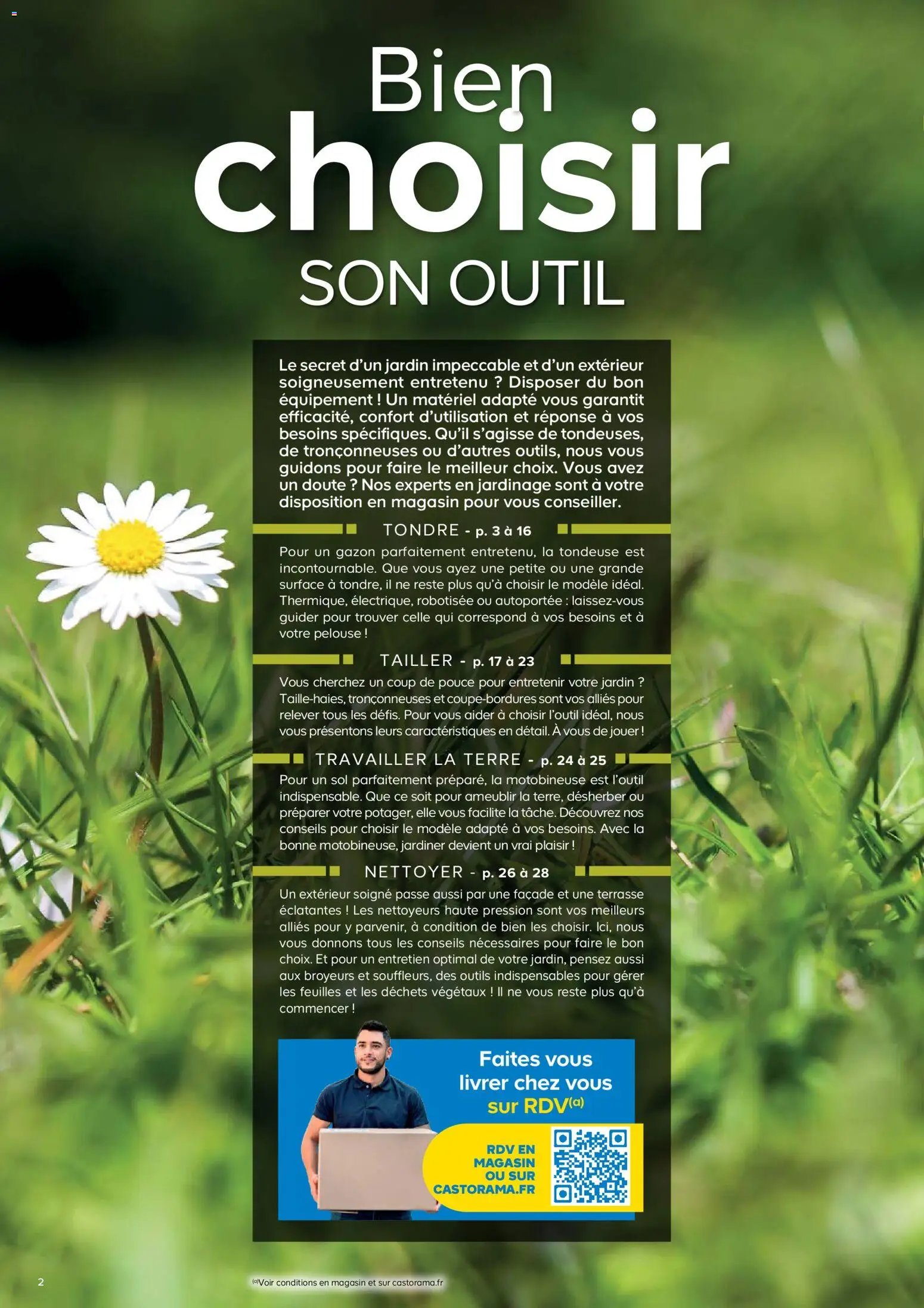 Castorama catalogue à partir du 26/02/2026 Outils motorisés de jardin et nettoyeurs haute pression