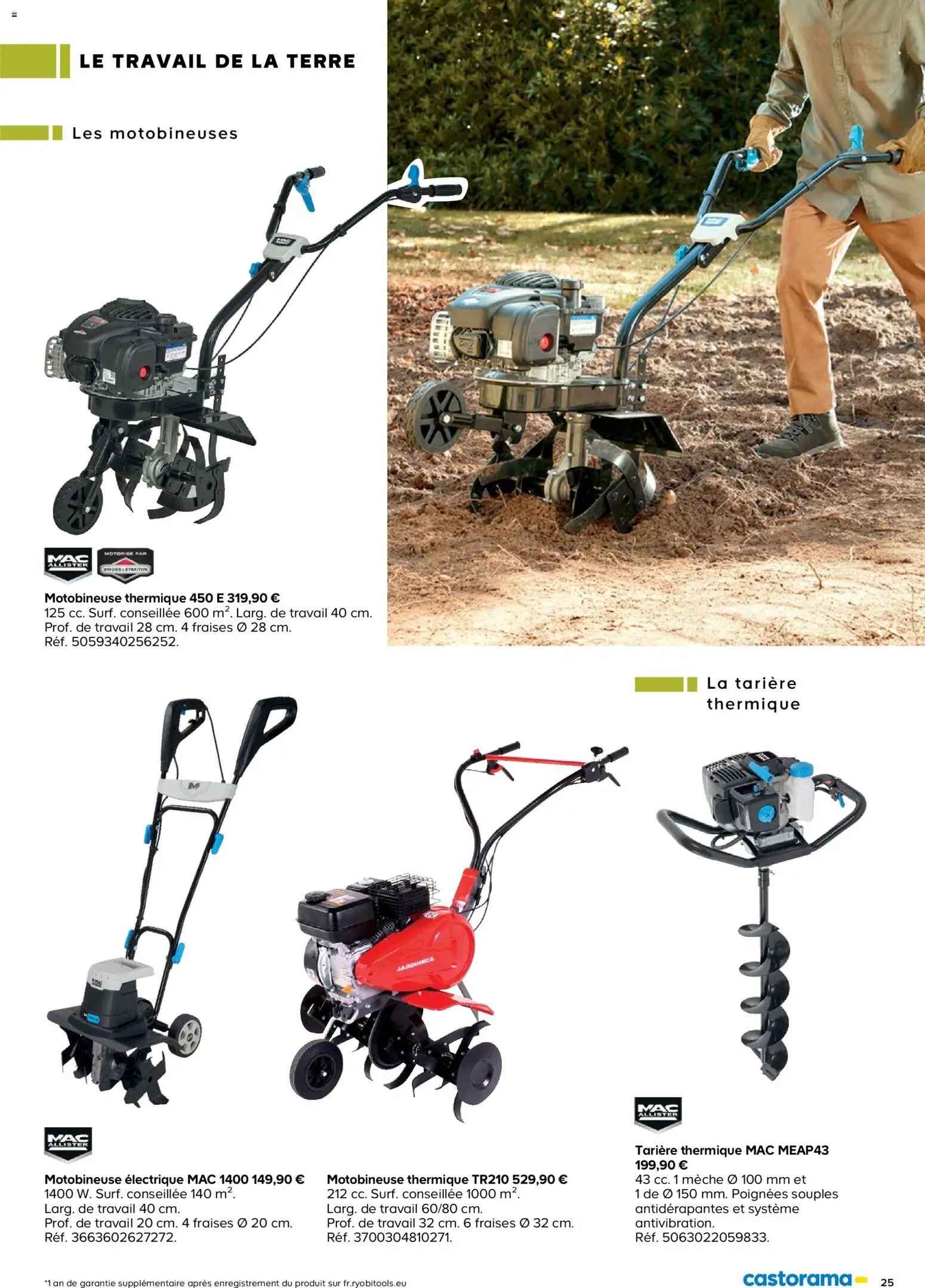 Castorama catalogue à partir du 26/02/2026 Outils motorisés de jardin et nettoyeurs haute pression