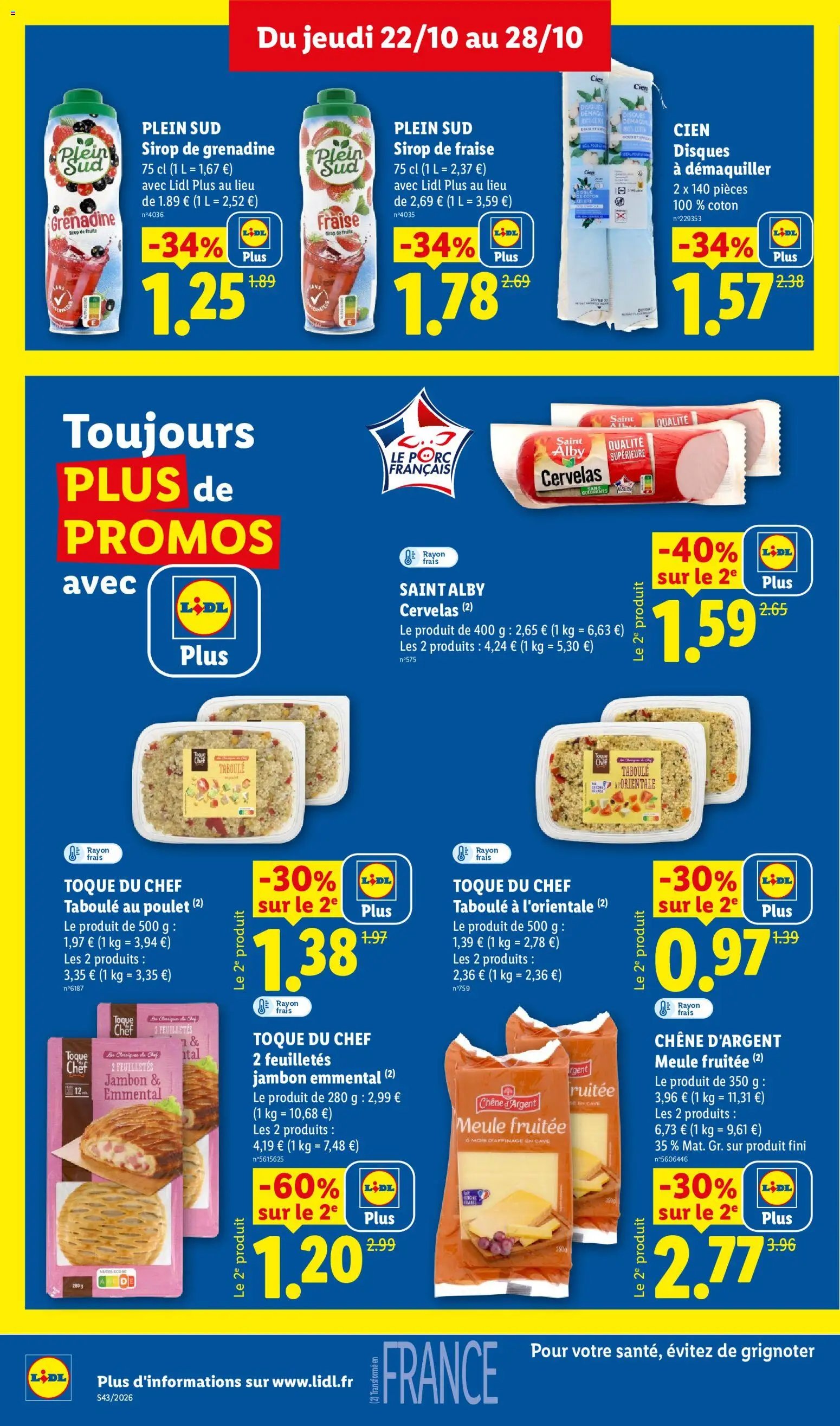 Catalogue LIDL à venir 22/10/2026 » Prospectus Octobre