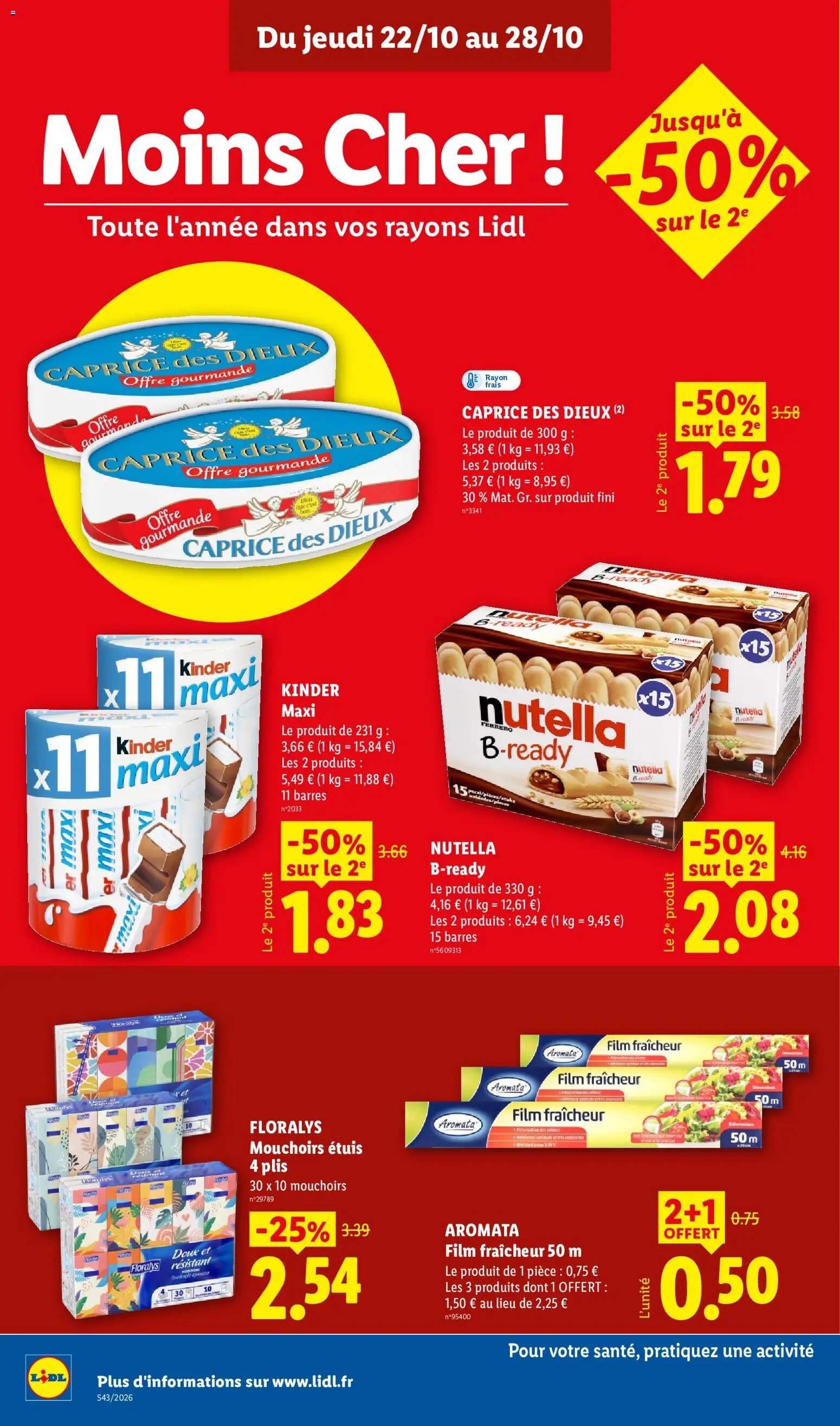 Catalogue LIDL à venir 22/10/2026 » Prospectus Octobre