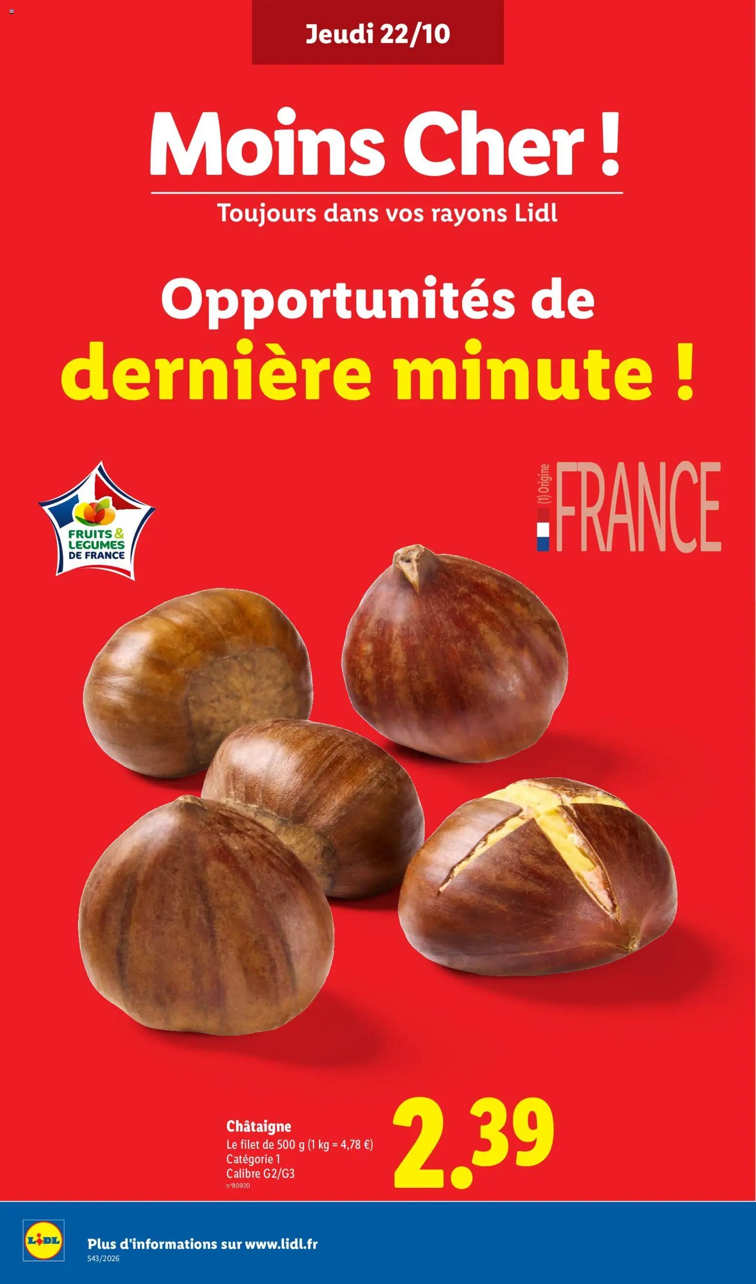 Catalogue LIDL à venir 22/10/2026 » Prospectus Octobre