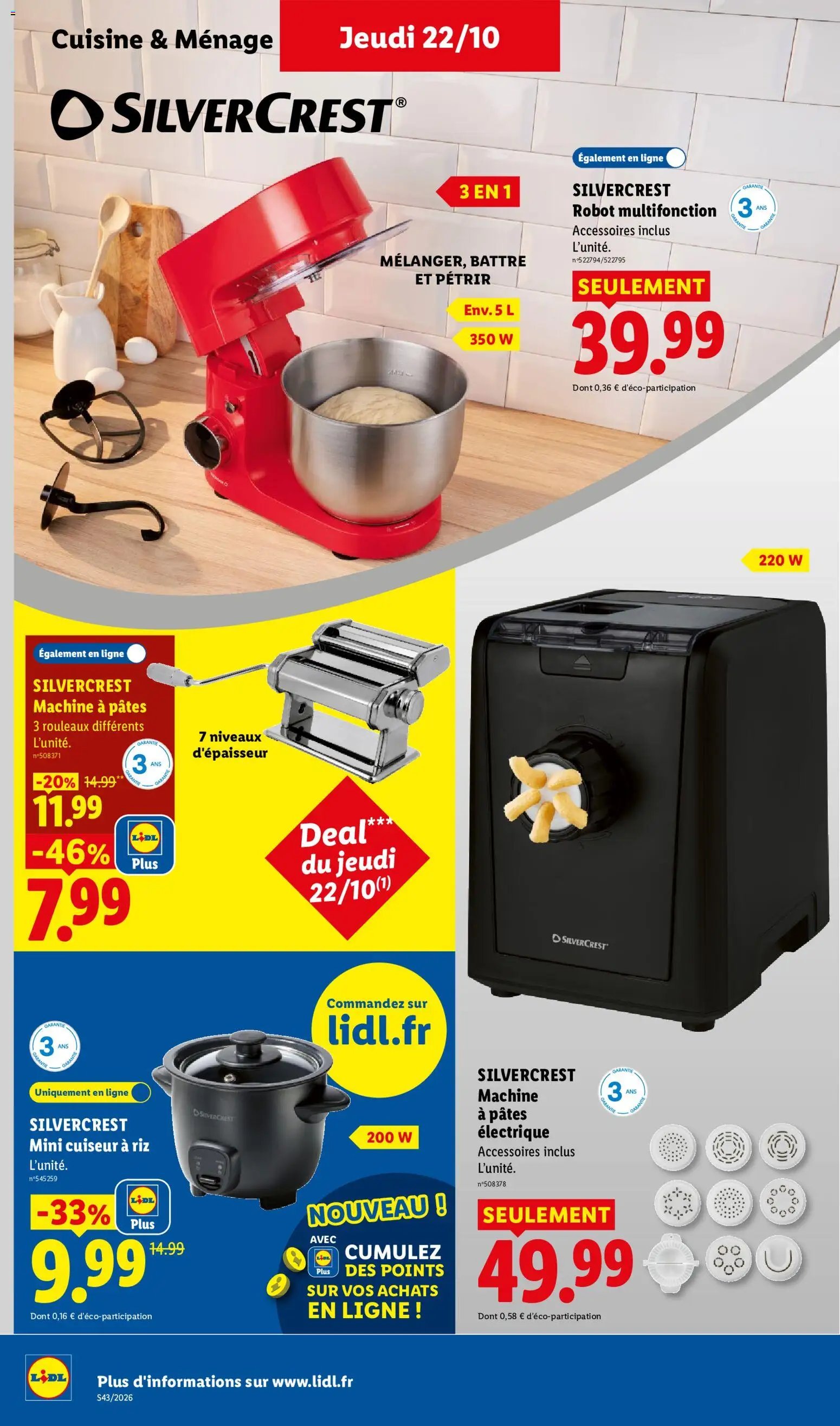 Catalogue LIDL à venir 22/10/2026 » Prospectus Octobre