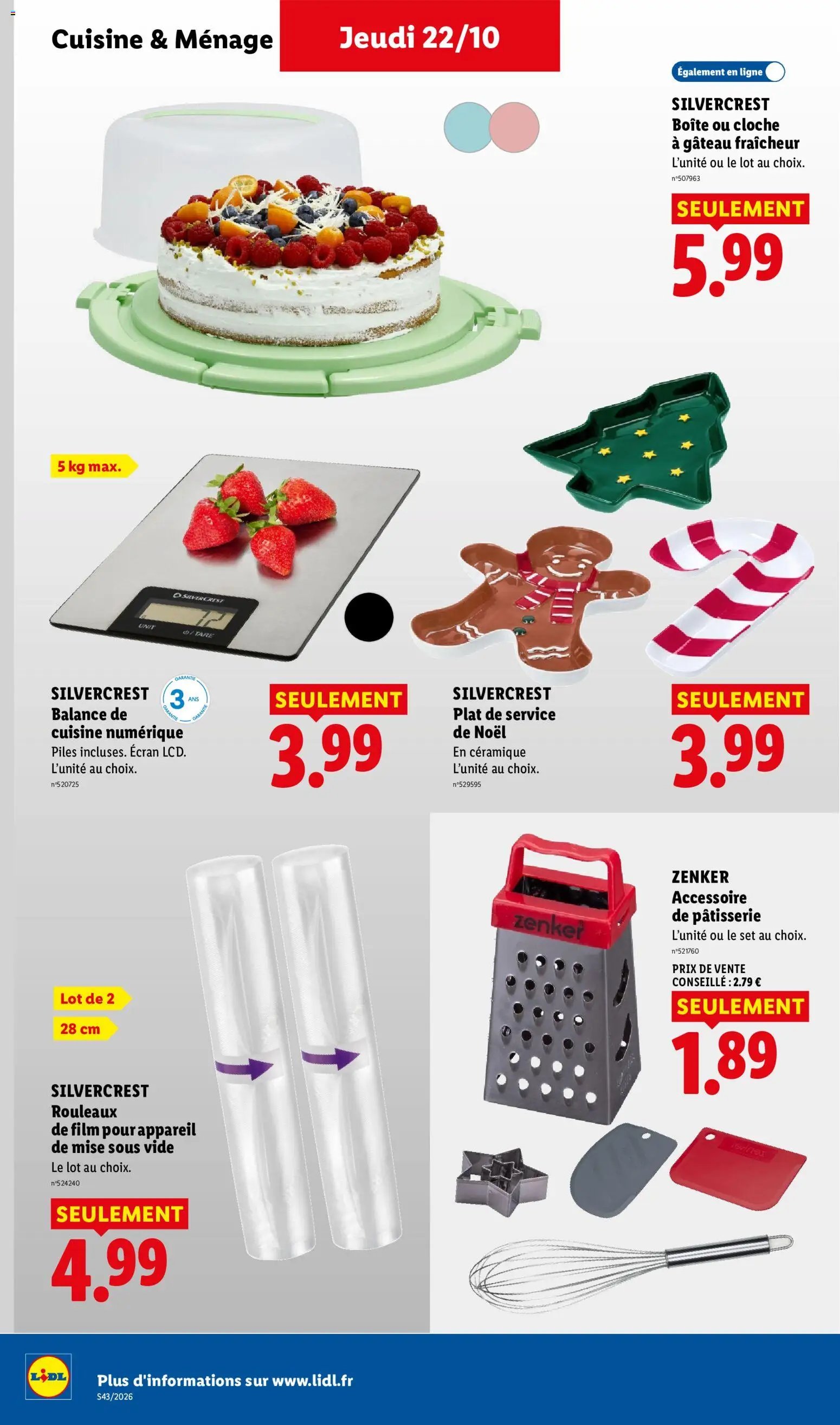 Catalogue LIDL à venir 22/10/2026 » Prospectus Octobre