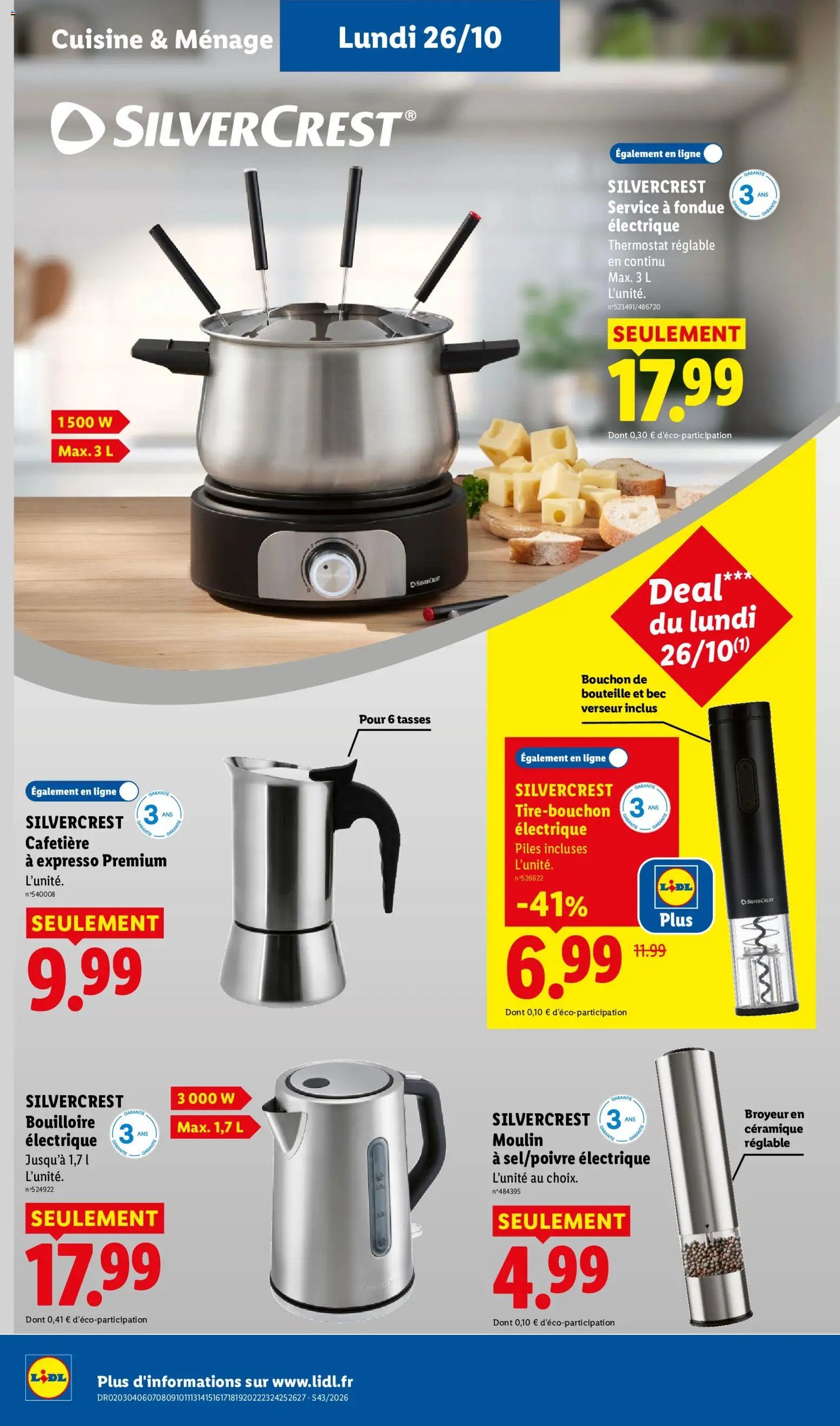 Catalogue LIDL à venir 22/10/2026 » Prospectus Octobre