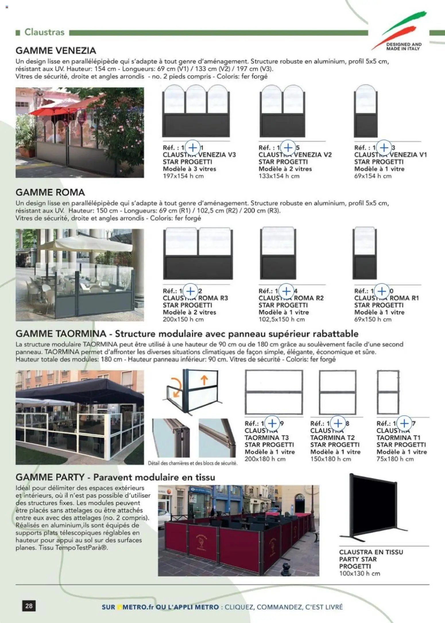 METRO catalogue à partir du 09/01/2026 Terrasse&salle Collection 2026
