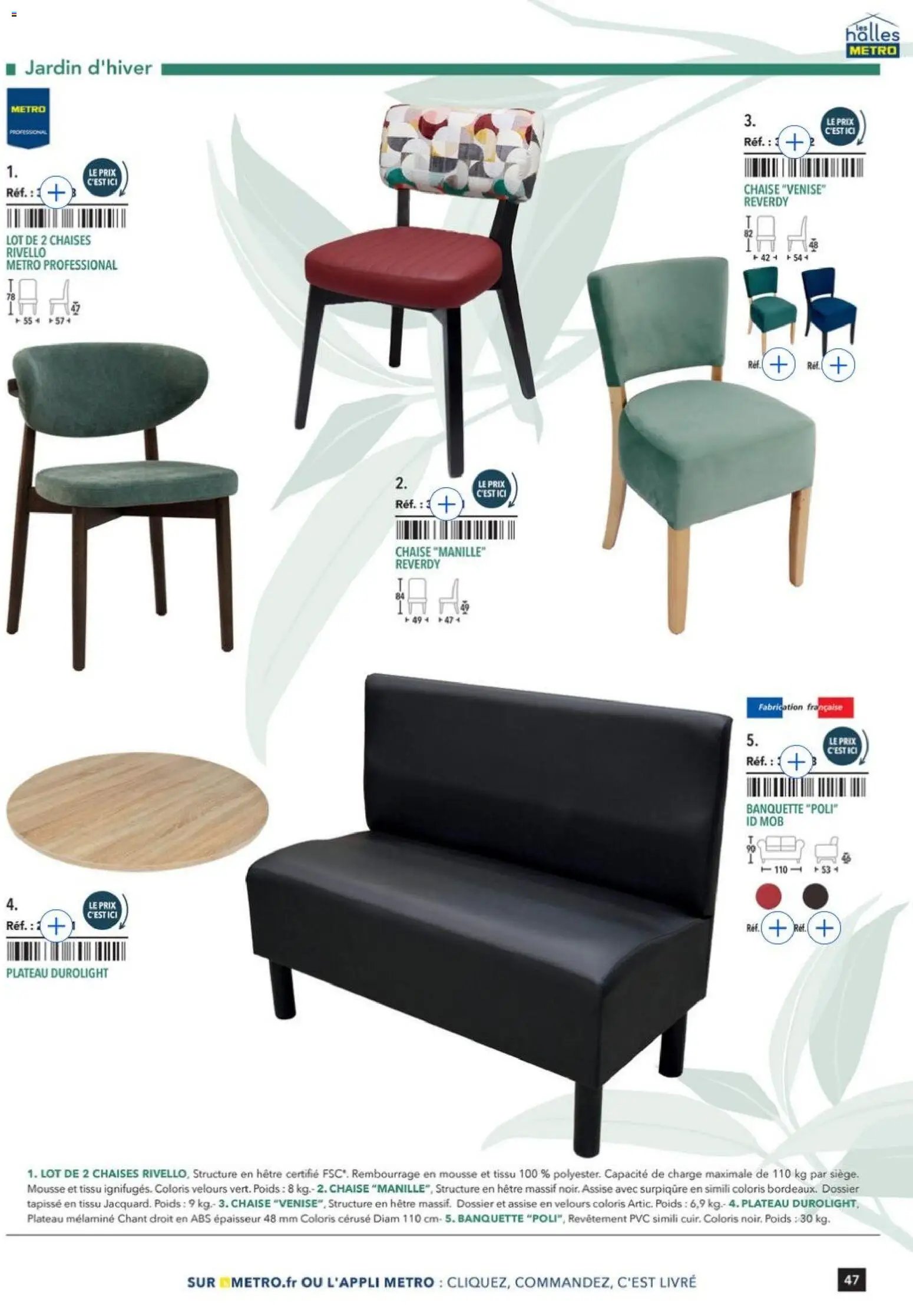 METRO catalogue à partir du 09/01/2026 Terrasse&salle Collection 2026