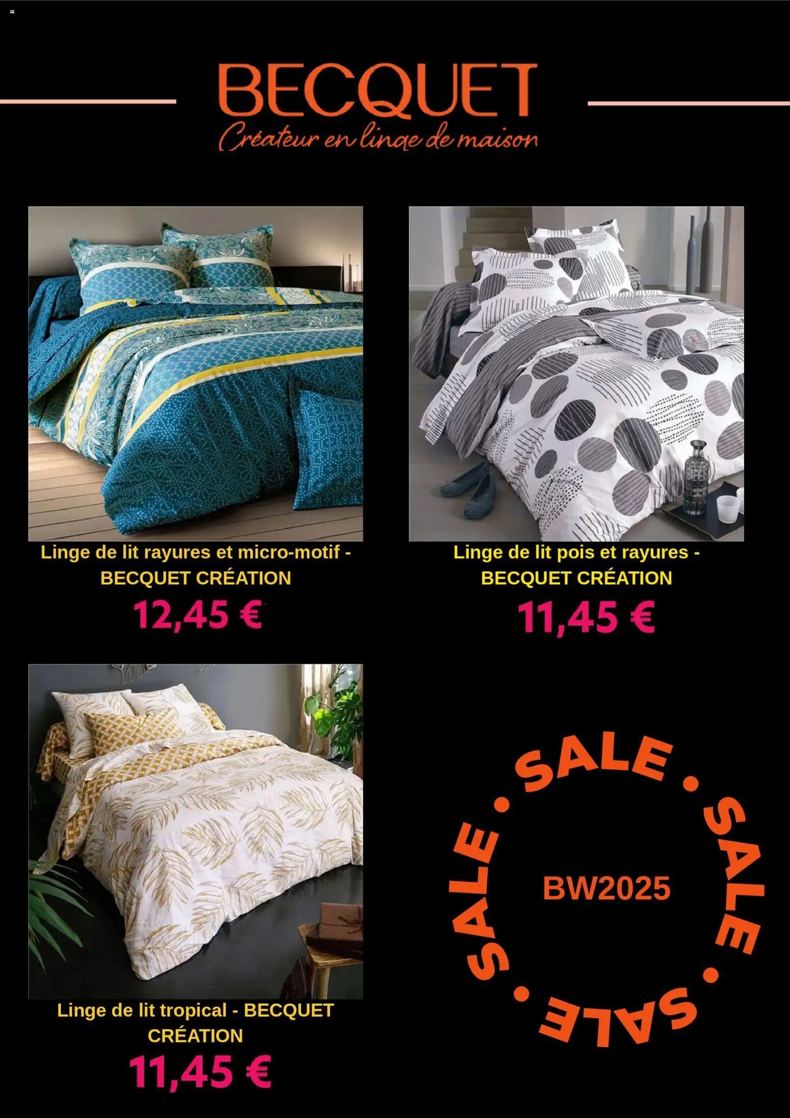 Becquet catalogue à partir du 04/11/2025 Black Friday