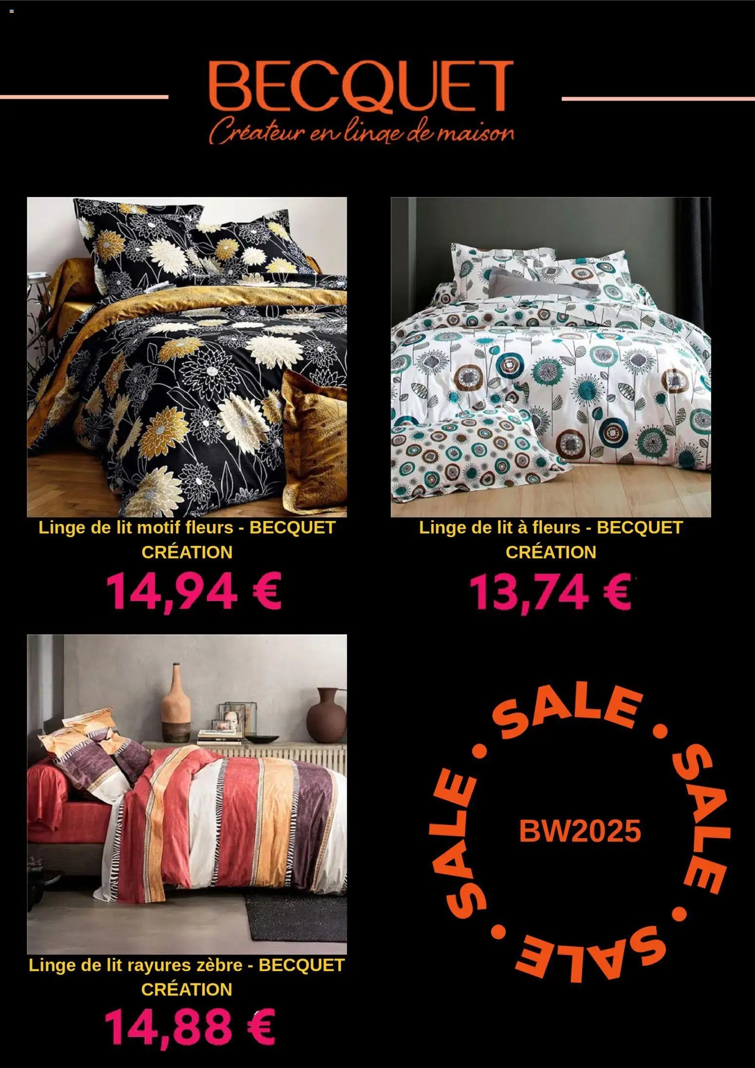 Becquet catalogue à partir du 04/11/2025 Black Friday