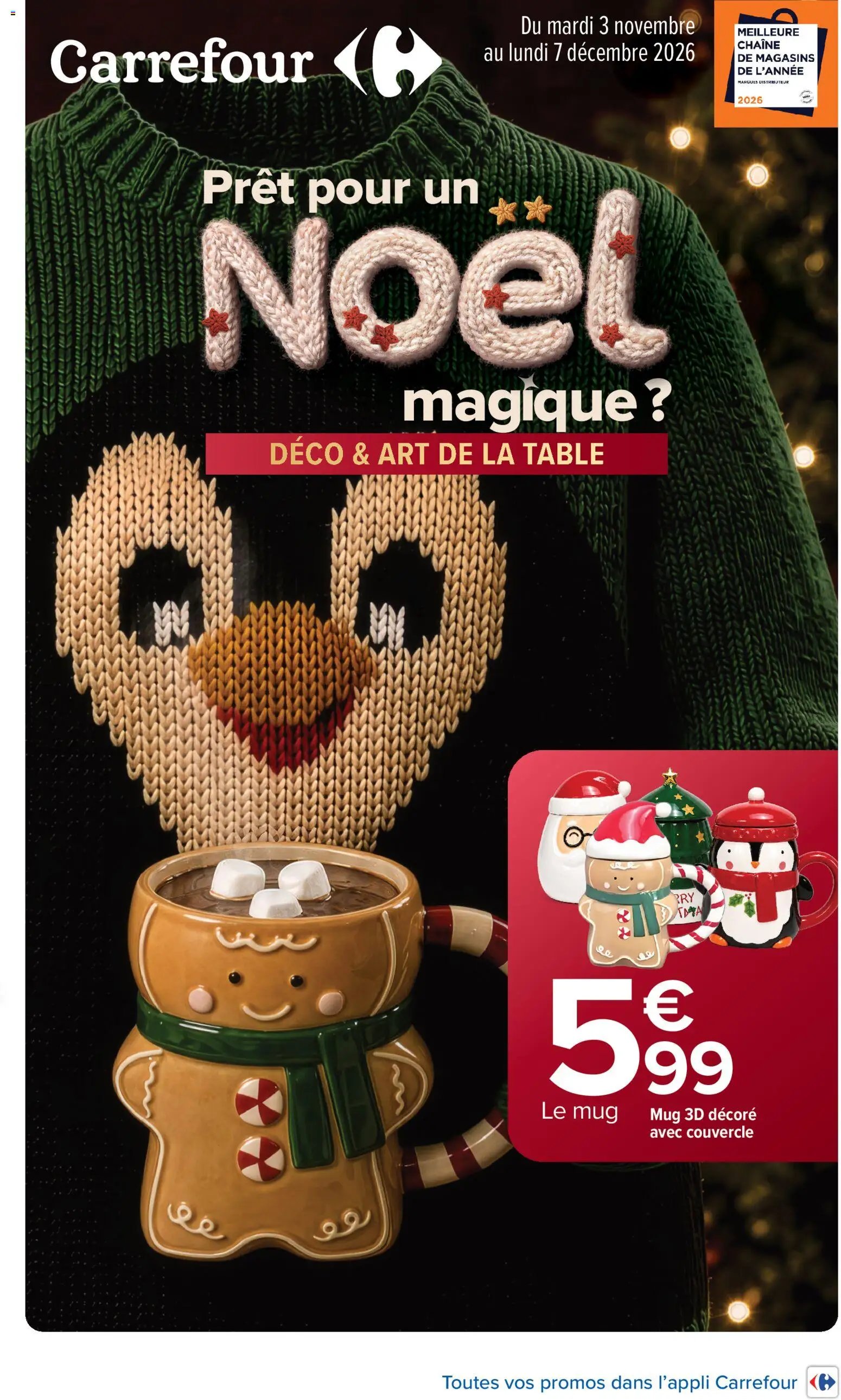 Carrefour Noël 2026 catalogue 03/11 - 07/12