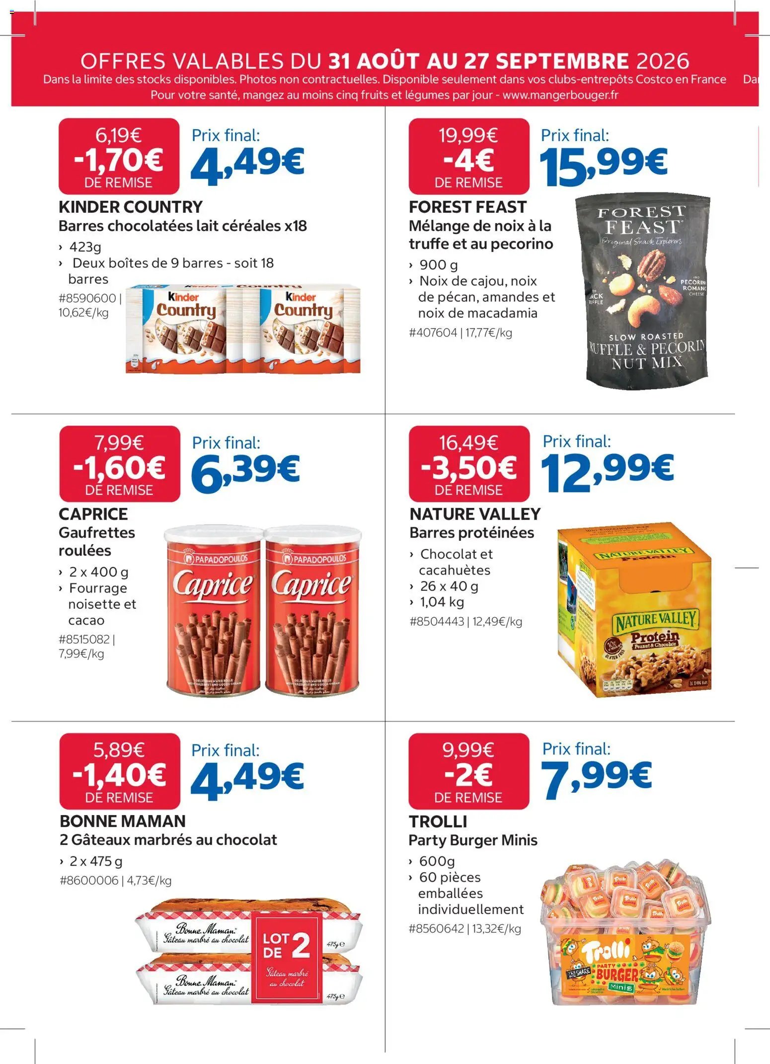 Costco catalogue à partir du 31/08/2026 Costco catalogue