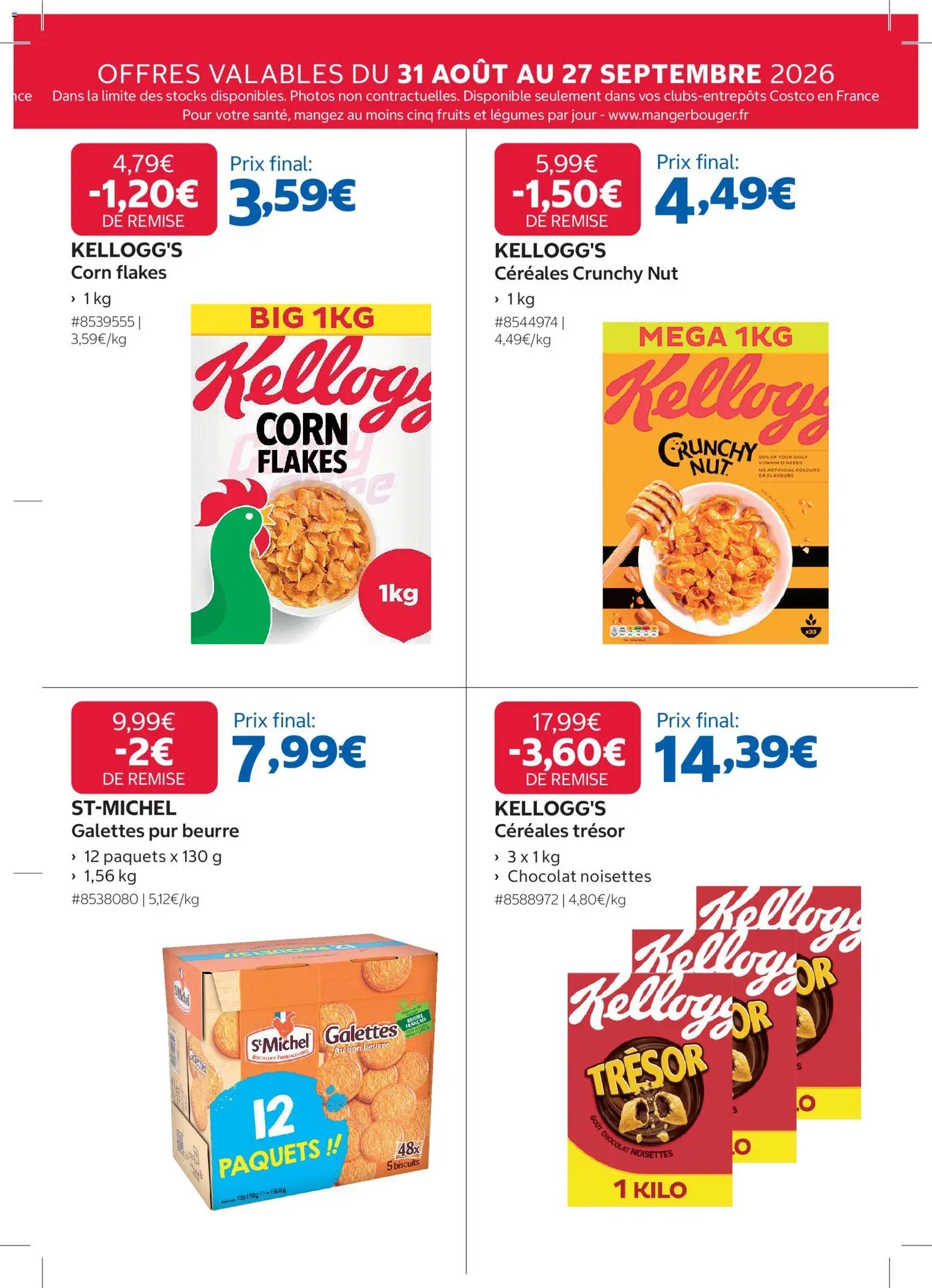 Costco catalogue à partir du 31/08/2026 Costco catalogue