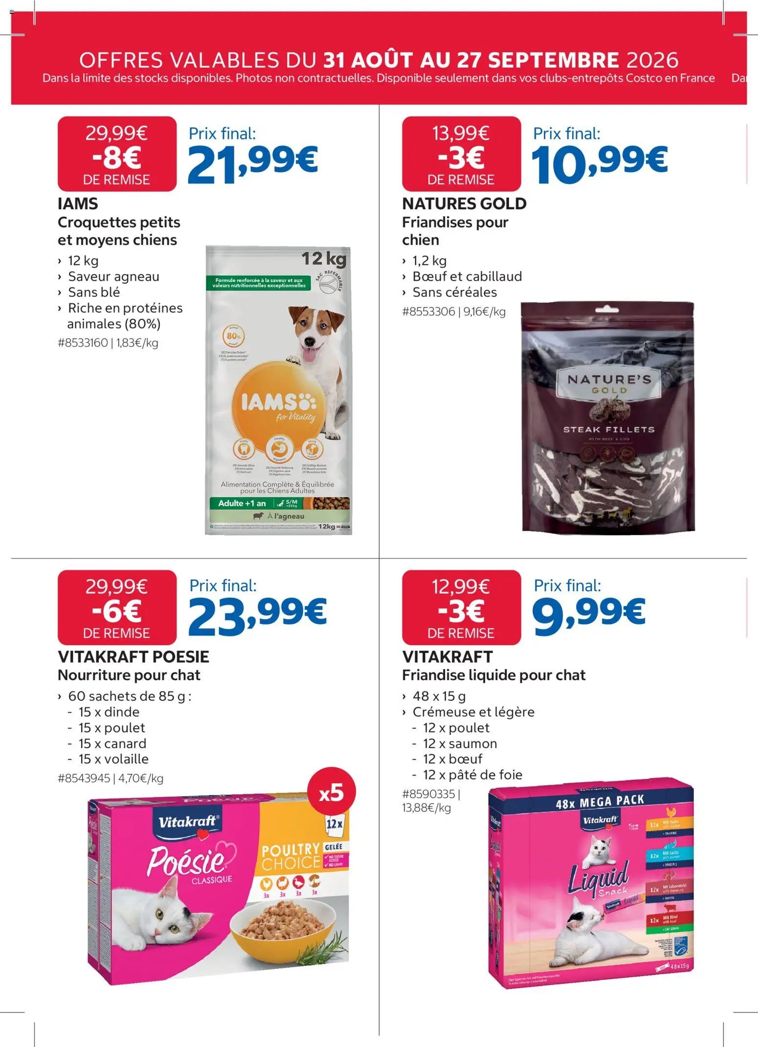 Costco catalogue à partir du 31/08/2026 Costco catalogue