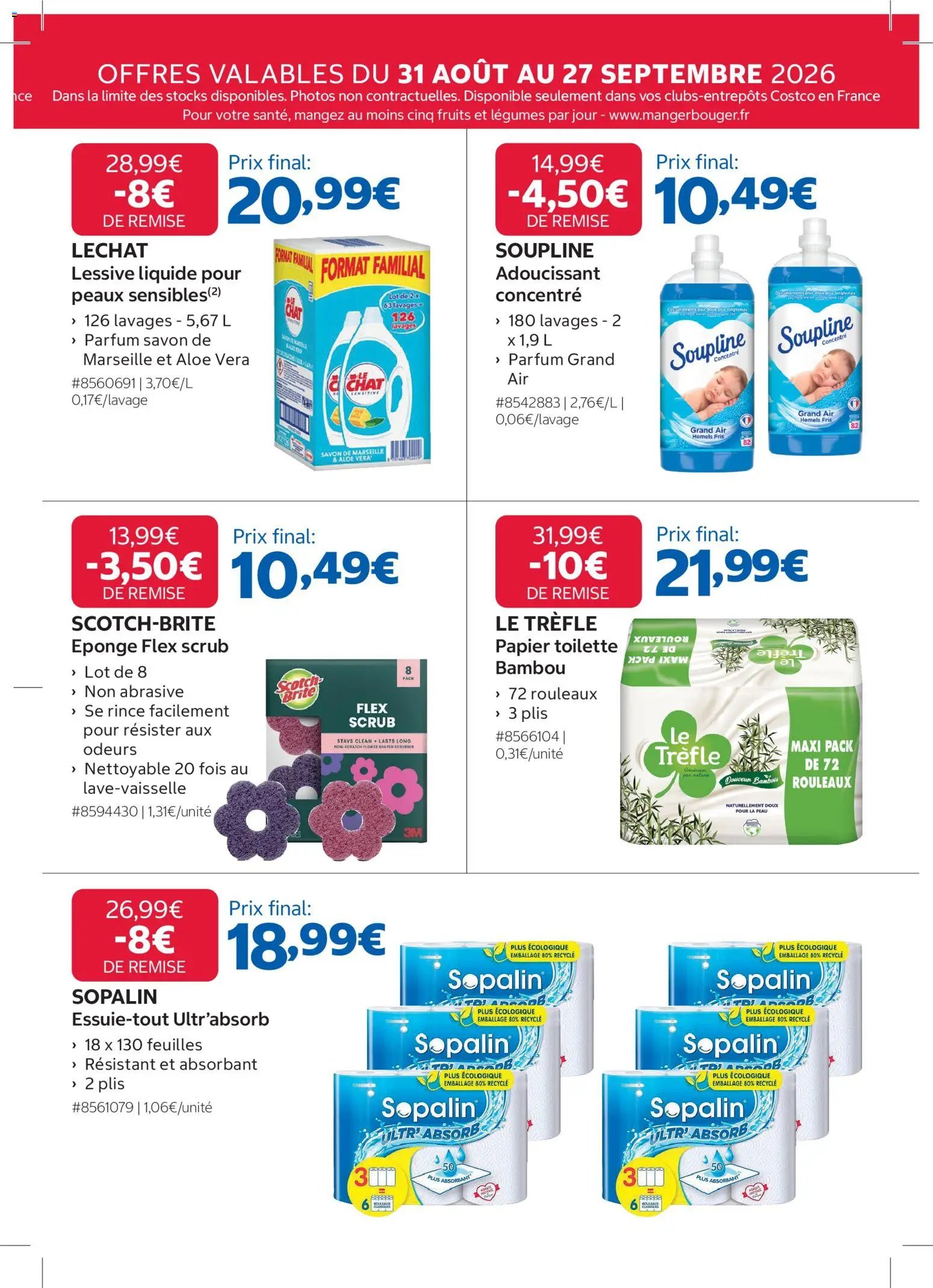Costco catalogue à partir du 31/08/2026 Costco catalogue