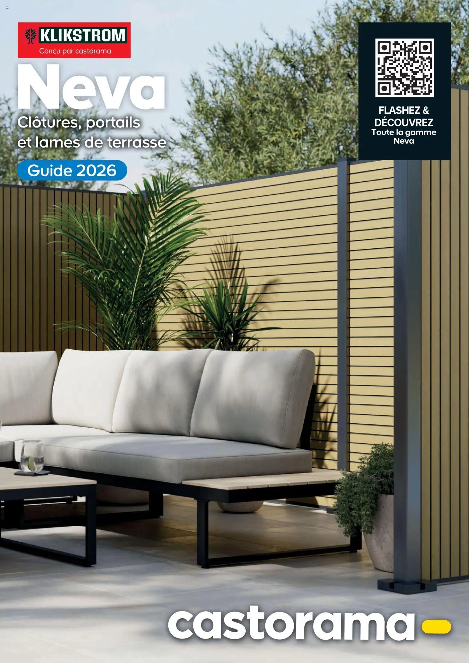 Castorama catalogue à partir du 26/02/2026 Clôture et terrasse Neva