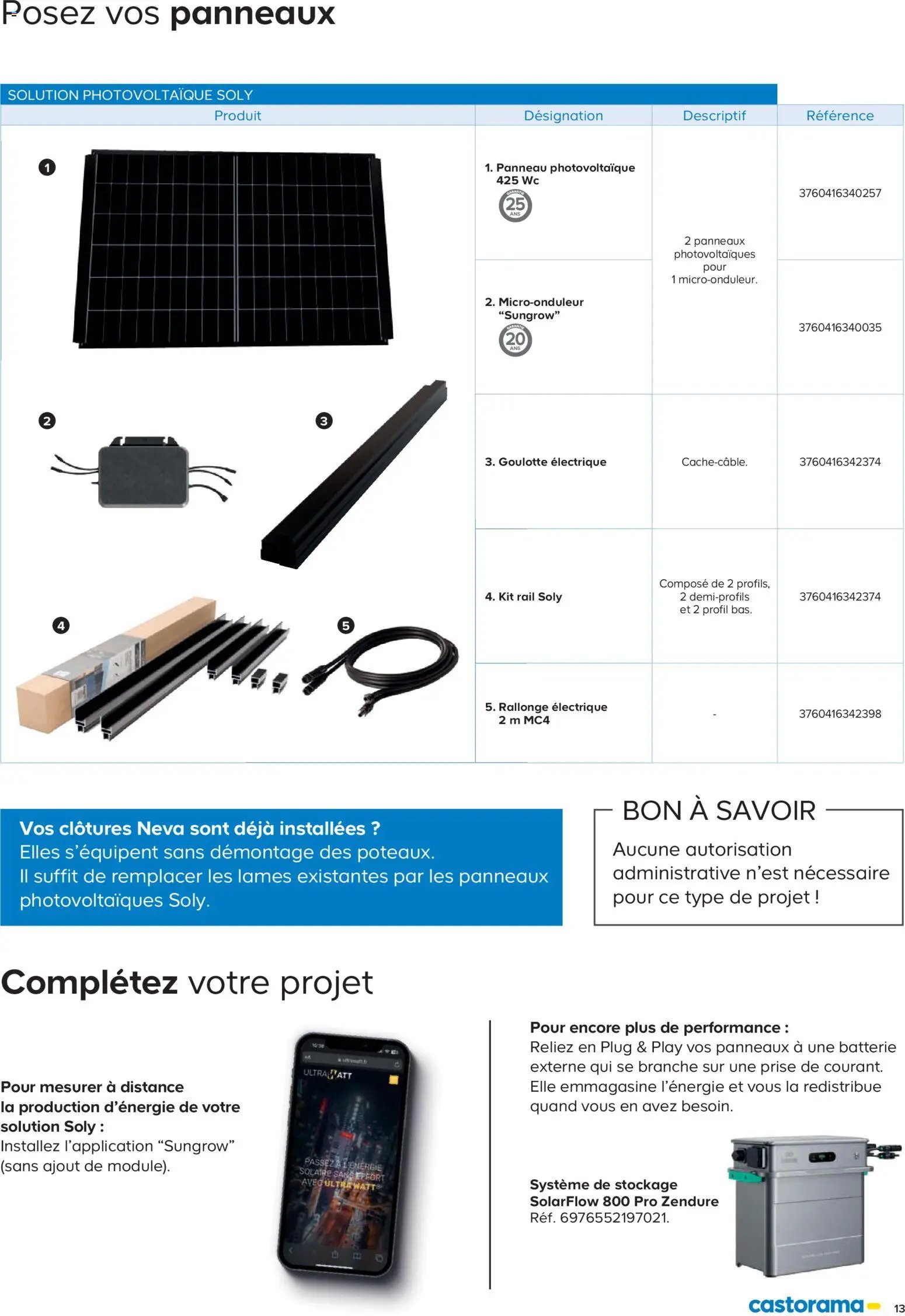 Castorama catalogue à partir du 26/02/2026 Clôture et terrasse Neva