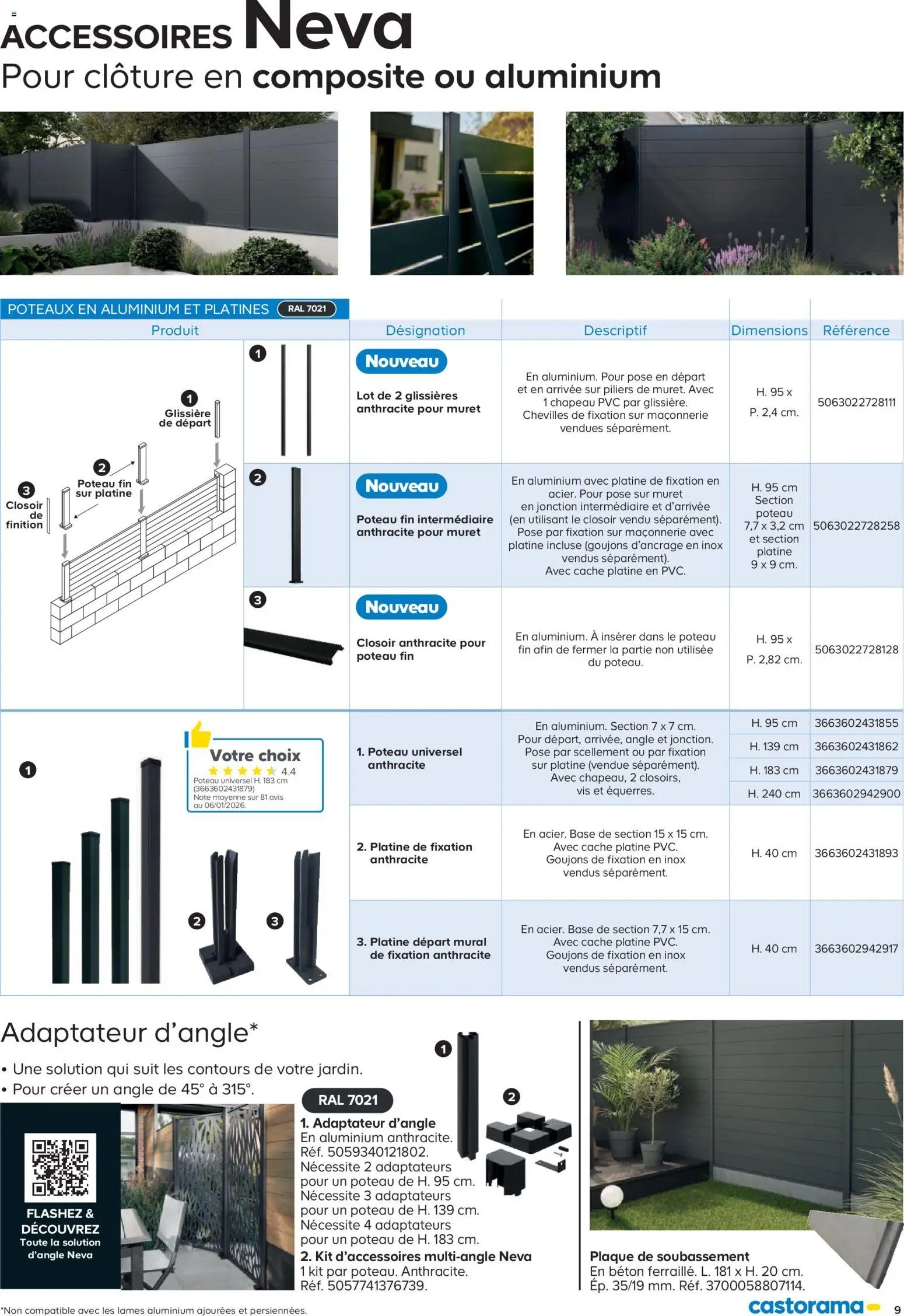 Castorama catalogue à partir du 26/02/2026 Clôture et terrasse Neva