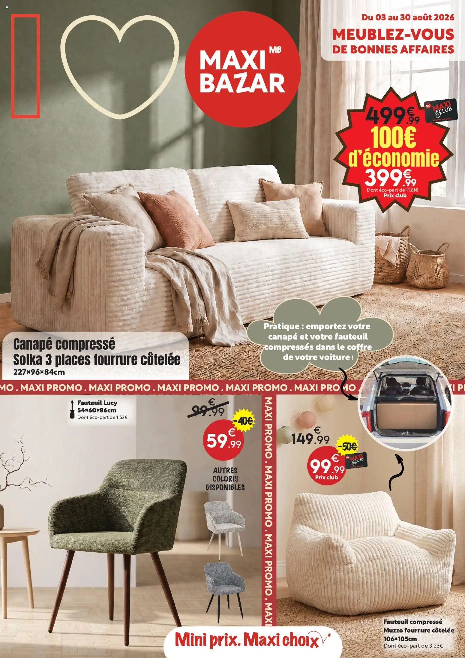 Maxi Bazar catalogue à partir du 03/08/2026 Maxi Bazar catalogue