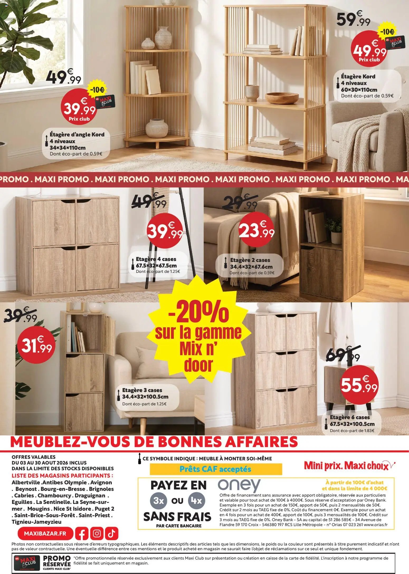Maxi Bazar catalogue à partir du 03/08/2026 Maxi Bazar catalogue