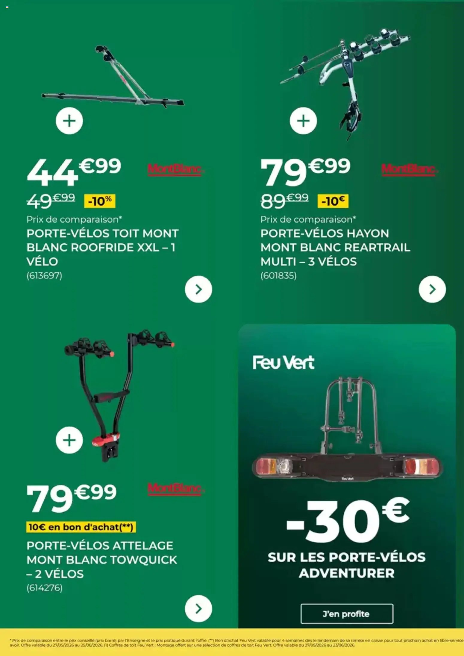 Feu Vert catalogue à partir du 27/05/2026 Feu Vert catalogue