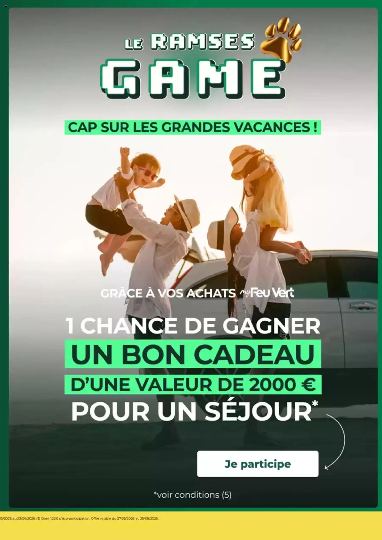 Feu Vert catalogue à partir du 27/05/2026 Feu Vert catalogue