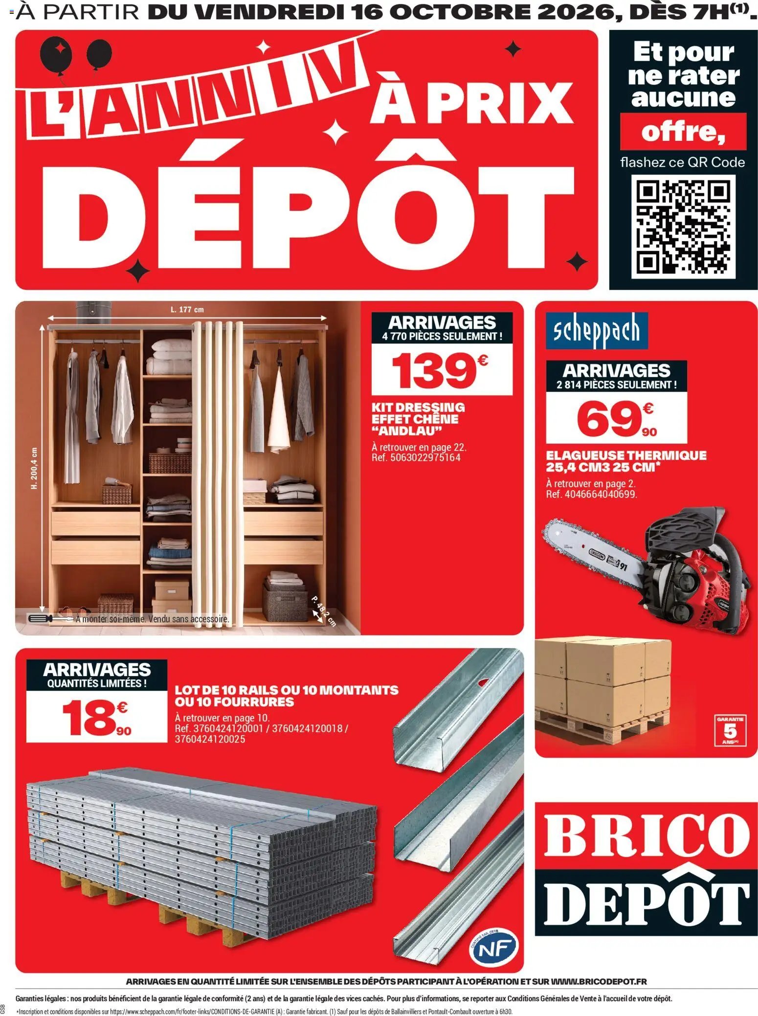 Catalogue Brico Dépôt arrivage du 16/10/2026 (France, PDF)