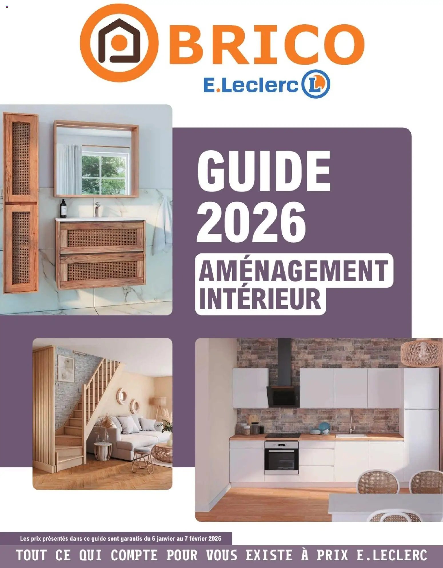 Brico E.Leclerc catalogue à partir du 06/01/2026 Guide aménagement intérieur