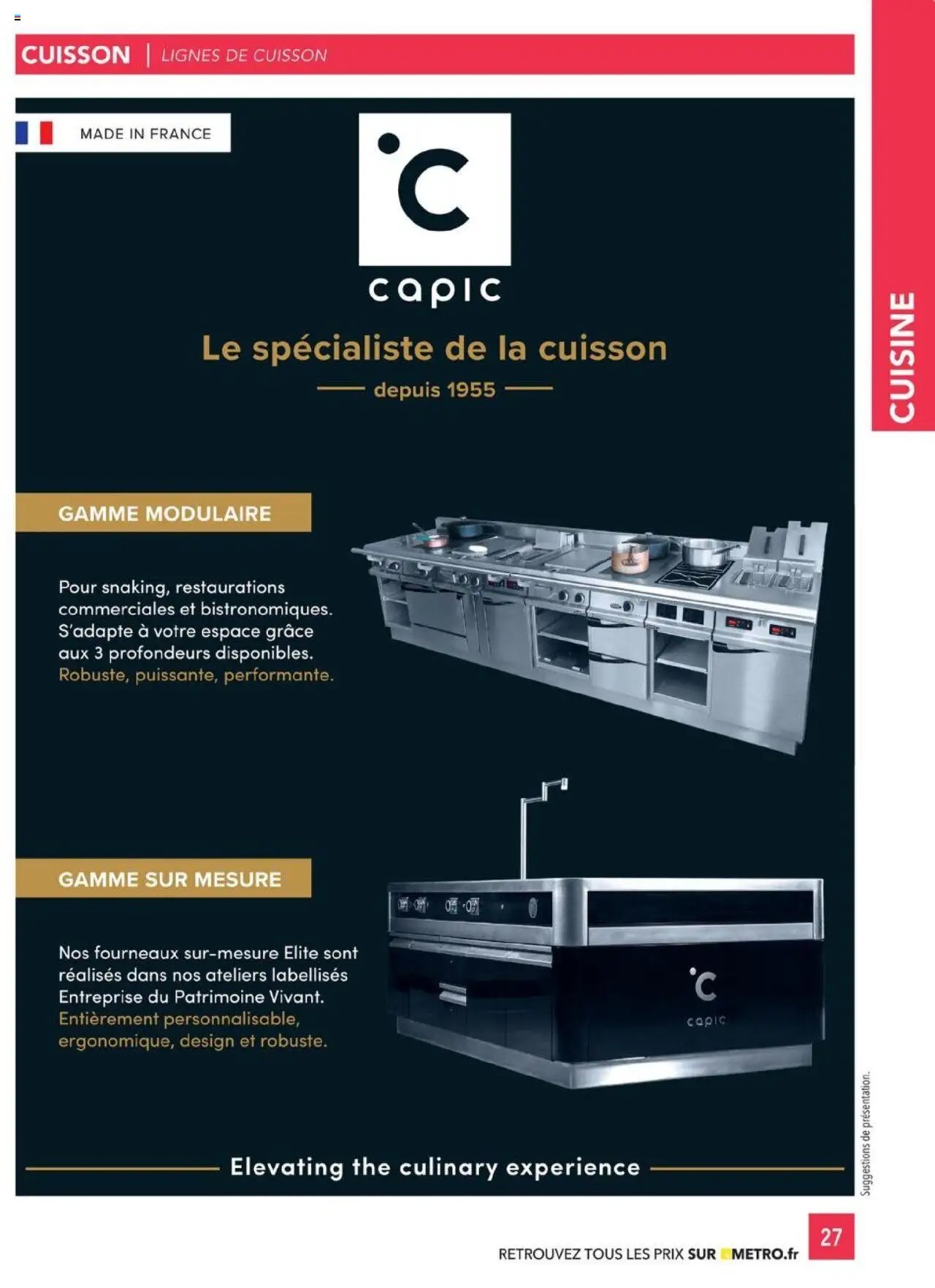 METRO catalogue à partir du 01/01/2025 #CHR Équipement
