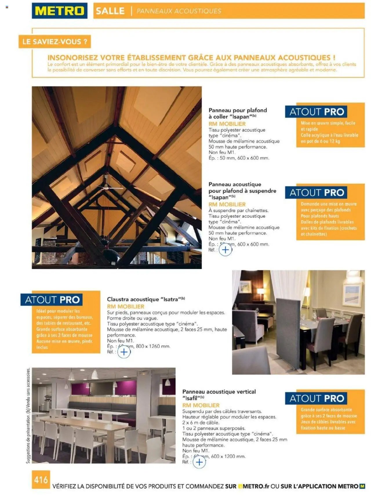 METRO catalogue à partir du 01/01/2025 #CHR Équipement