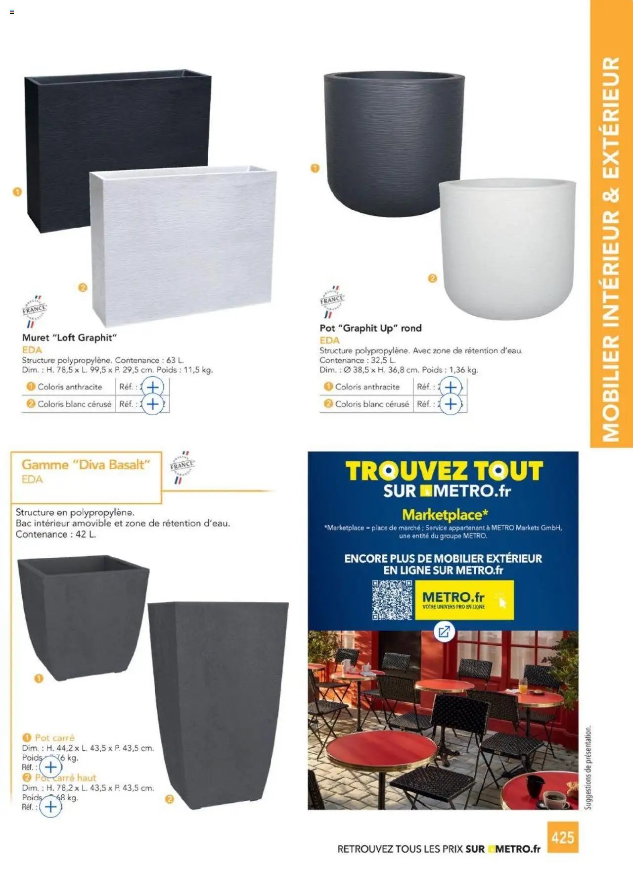 METRO catalogue à partir du 01/01/2025 #CHR Équipement