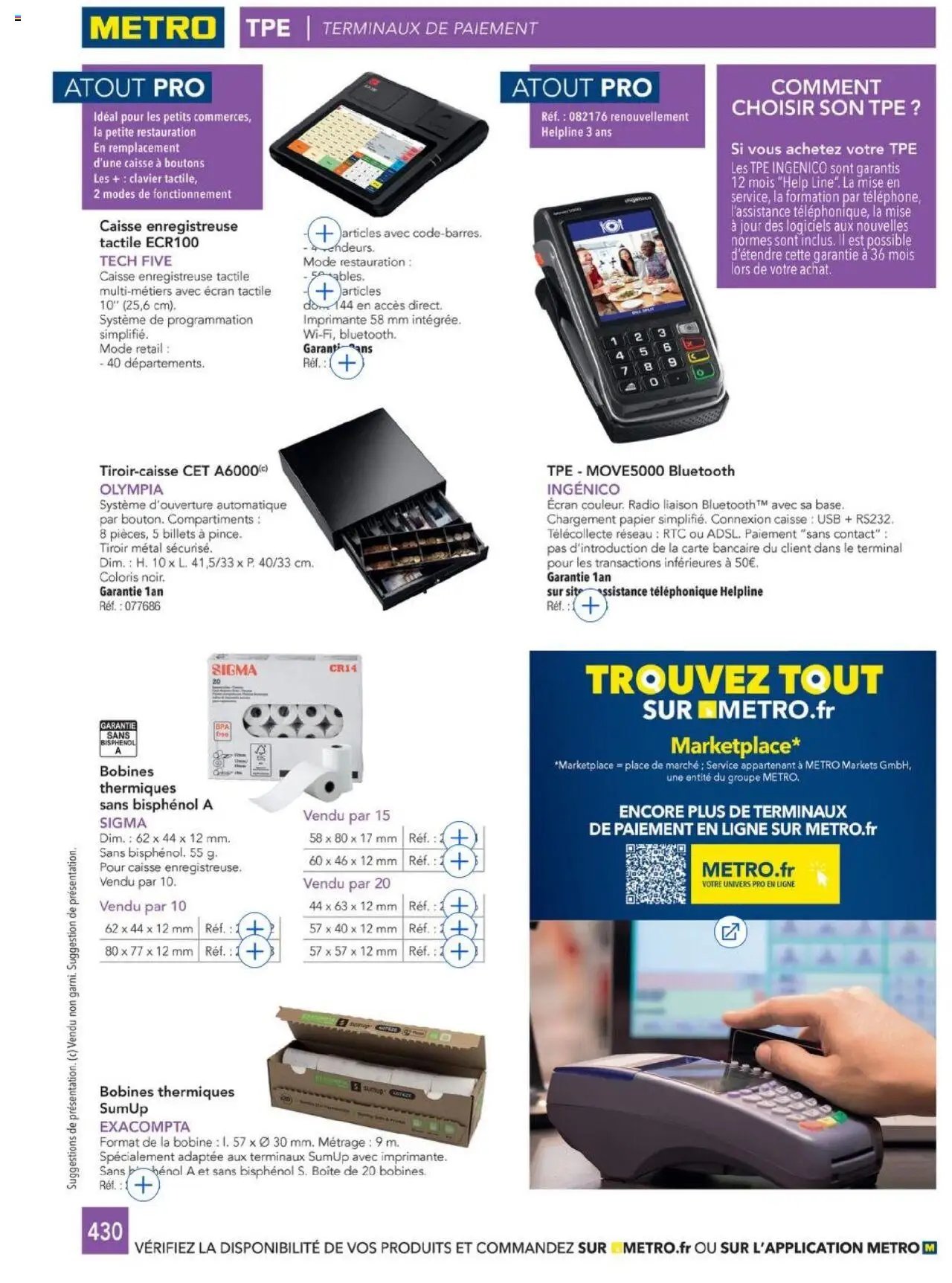 METRO catalogue à partir du 01/01/2025 #CHR Équipement
