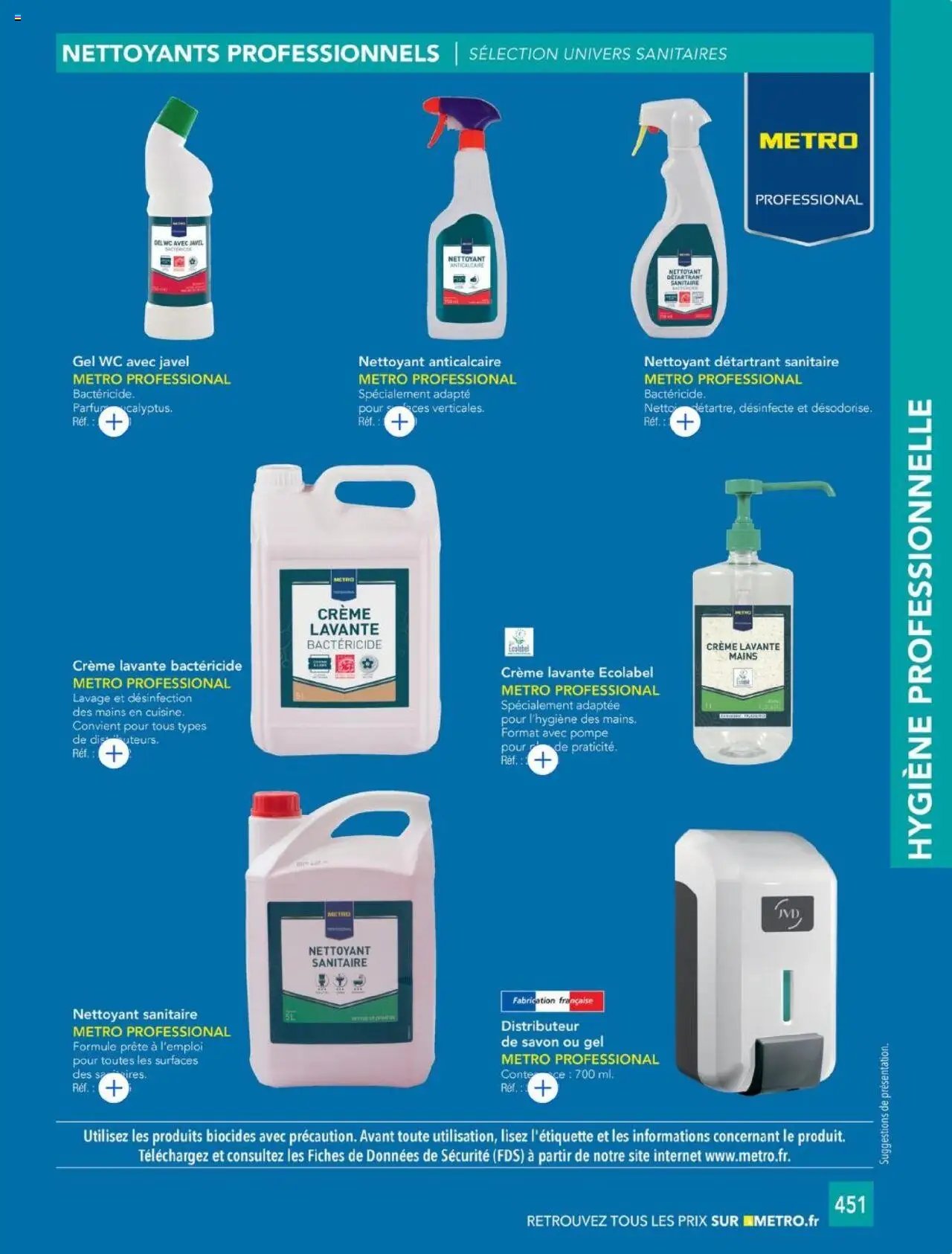 METRO catalogue à partir du 01/01/2025 #CHR Équipement