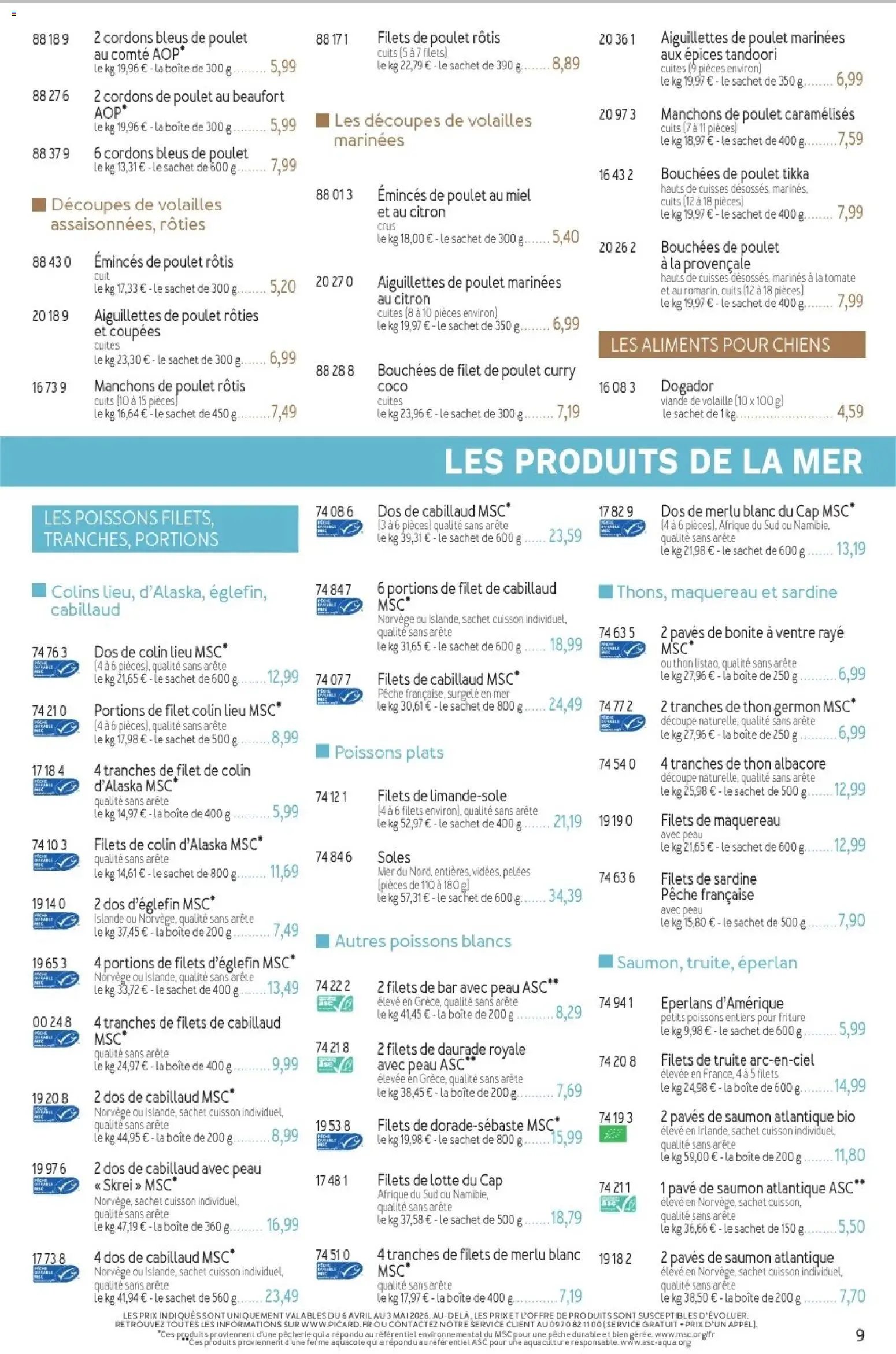 Picard catalogue à partir du 06/04/2026 Picard - Catalogue Trimestriel
