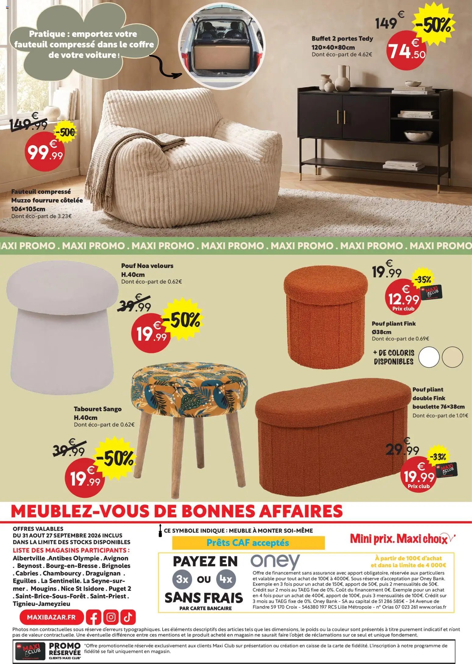 Maxi Bazar catalogue à partir du 31/08/2026 Maxi Bazar catalogue