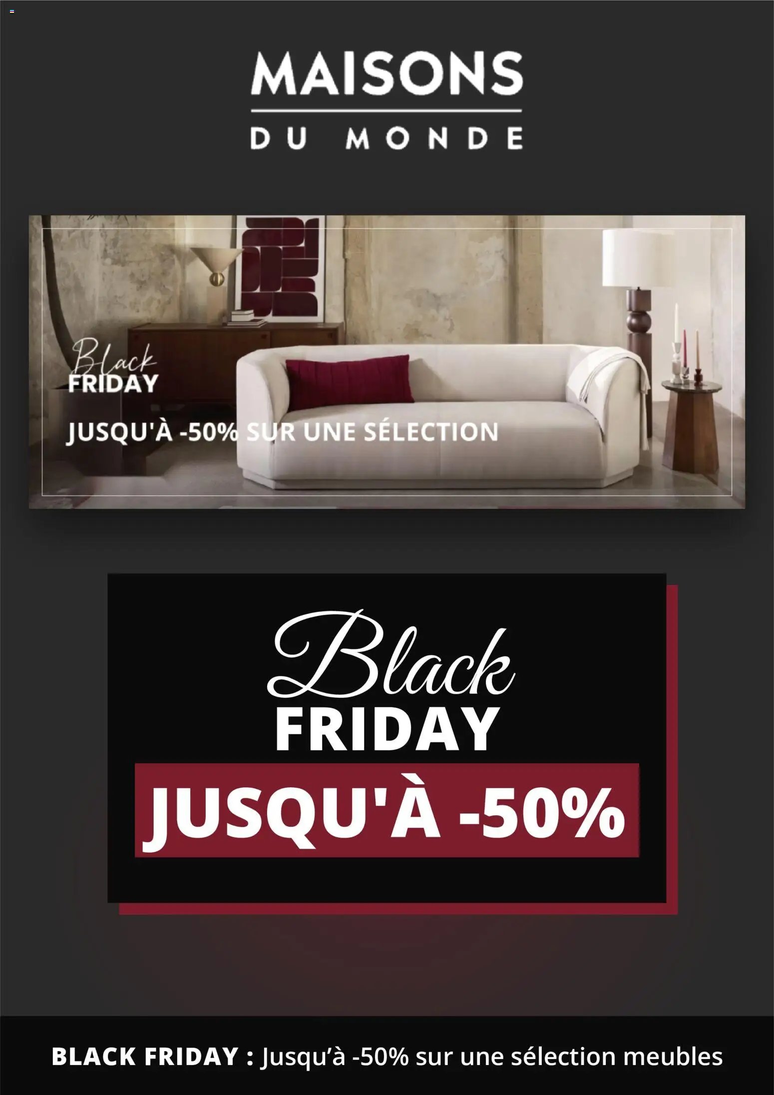 Catalogue Maisons du Monde BLACK FRIDAY 2026 du 28/10