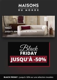 Catalogue Maisons du Monde BLACK FRIDAY 2026 du 28/10
