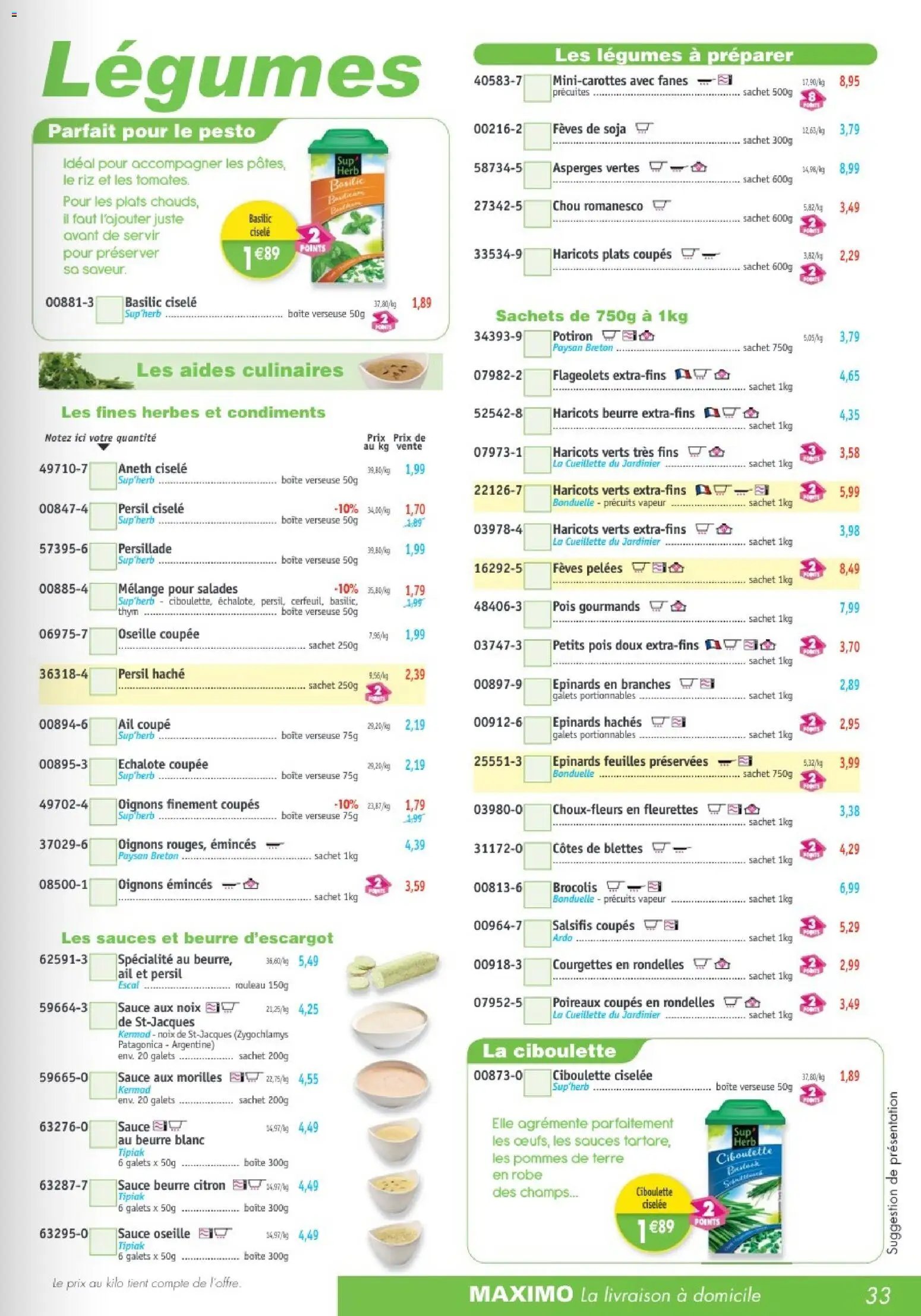 Maximo catalogue à partir du 23/01/2026 Catalogue