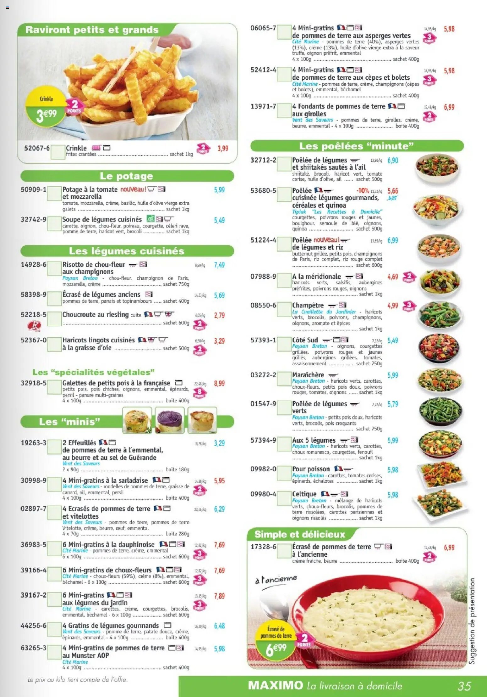 Maximo catalogue à partir du 23/01/2026 Catalogue