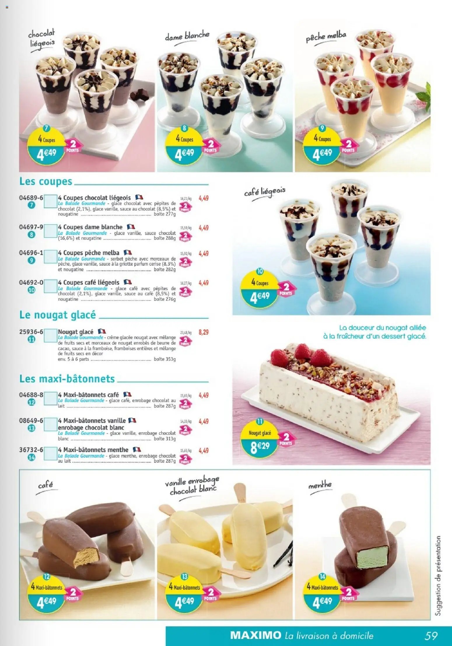 Maximo catalogue à partir du 23/01/2026 Catalogue