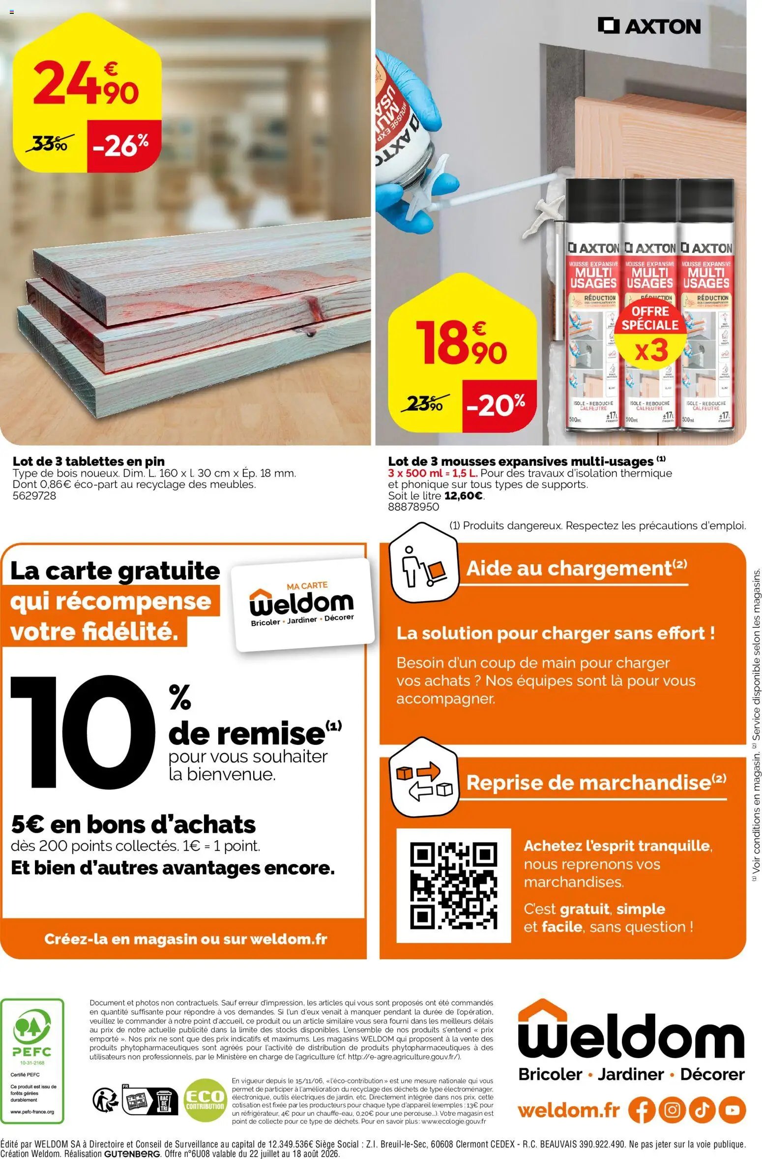 Weldom catalogue à partir du 22/07/2026 Weldom catalogue