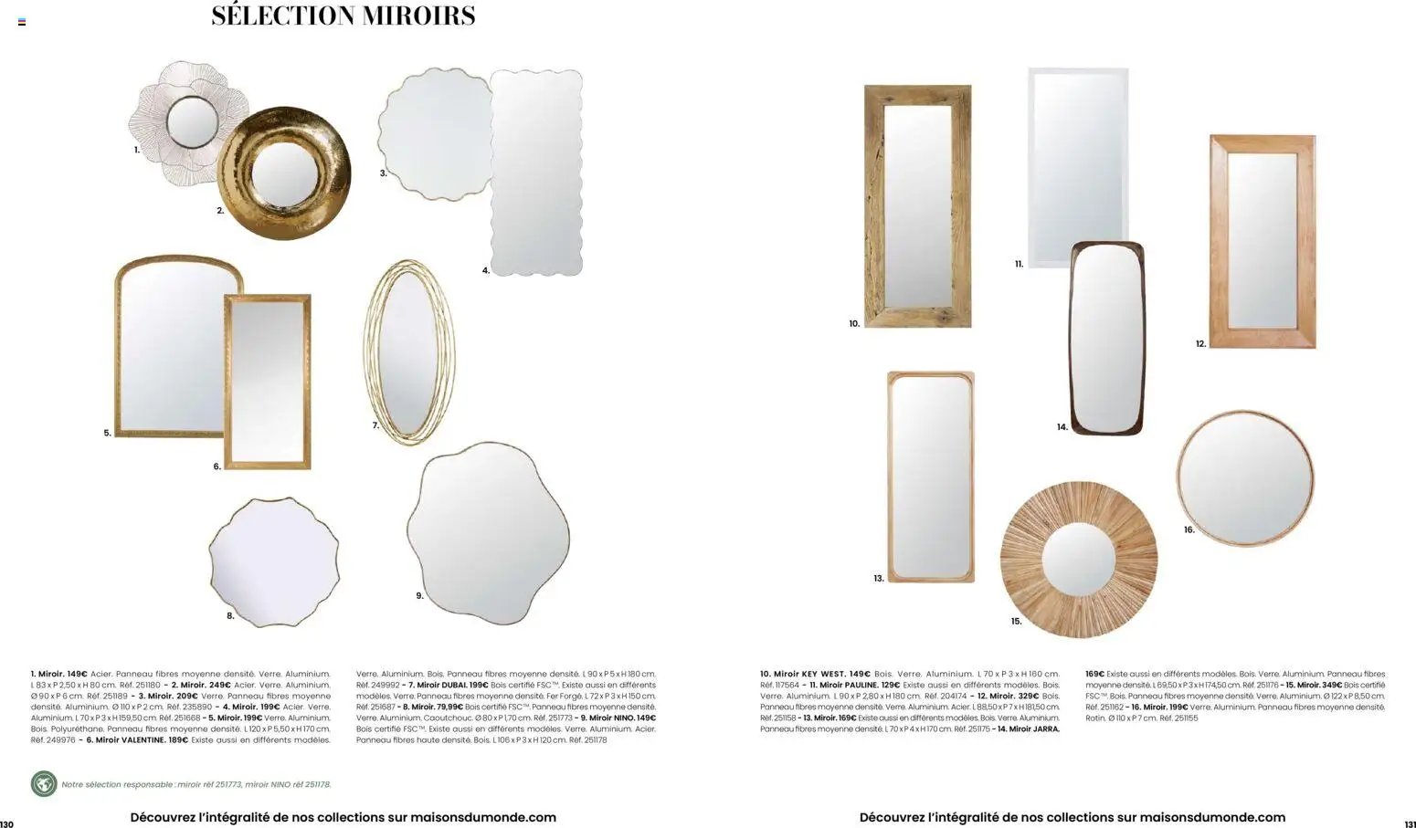 Maisons du Monde catalogue à partir du 16/02/2026 Catalogue