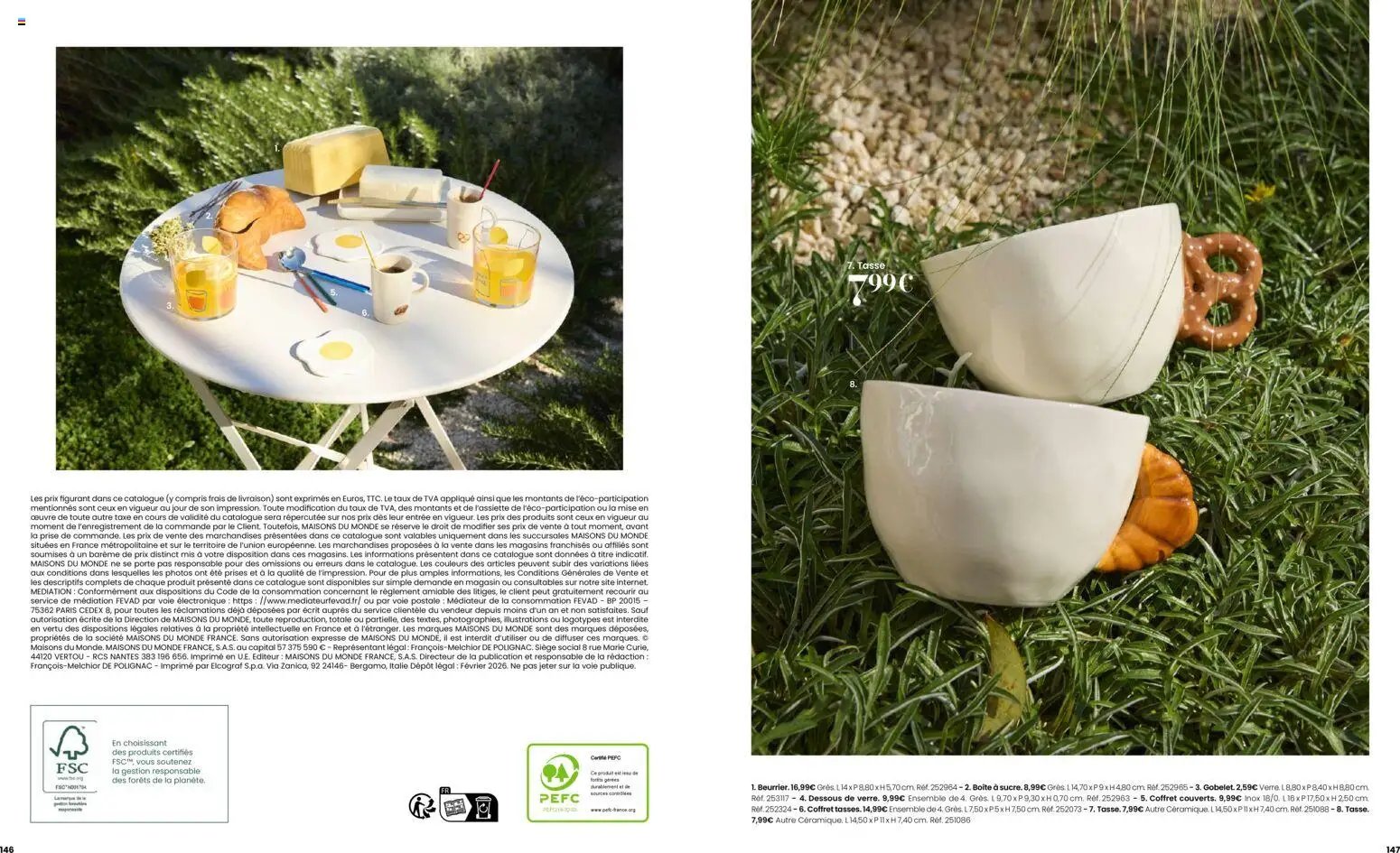 Maisons du Monde catalogue à partir du 16/02/2026 Catalogue